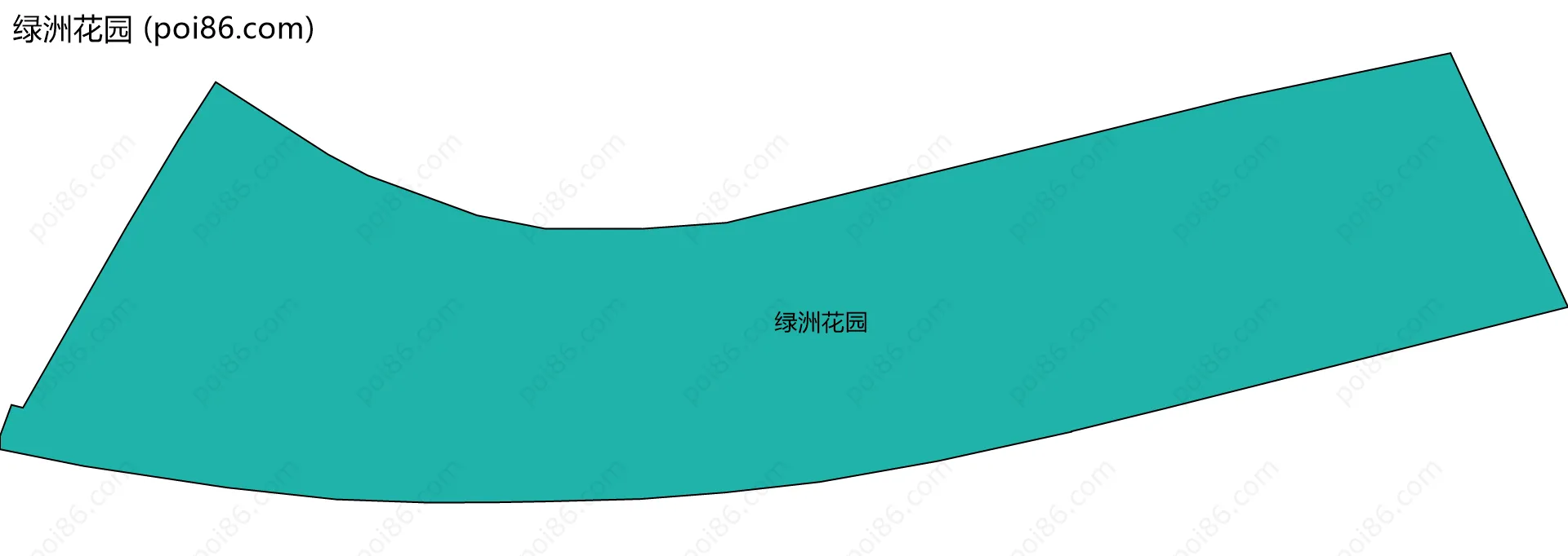 绿洲花园边界地图