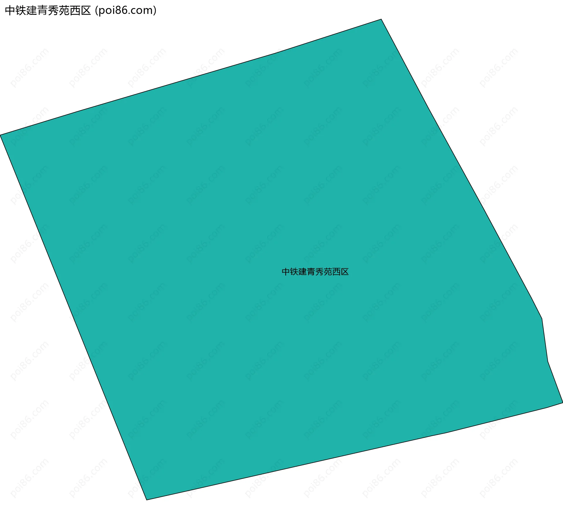 中铁建青秀苑西区边界地图