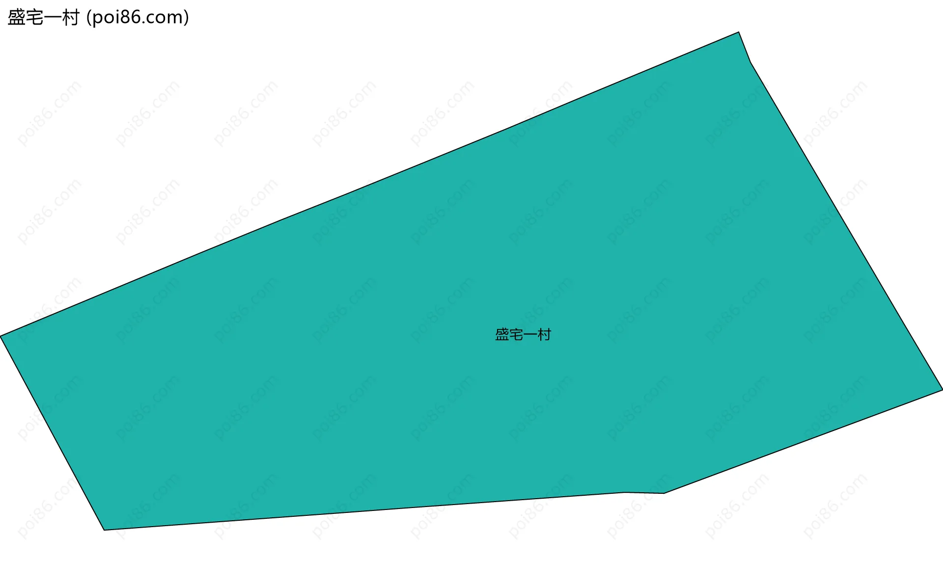 盛宅一村边界地图