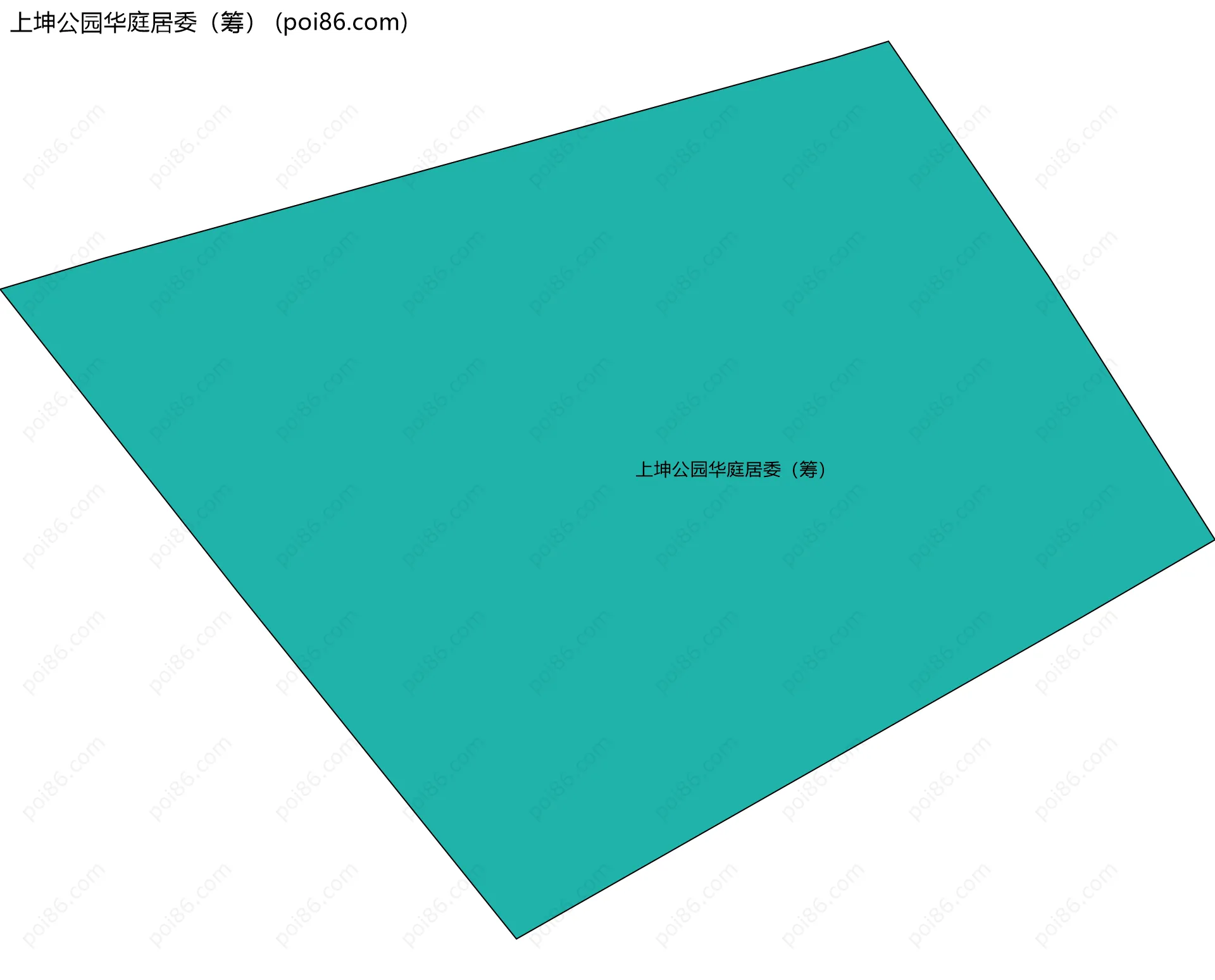 上坤公园华庭居委（筹）边界地图