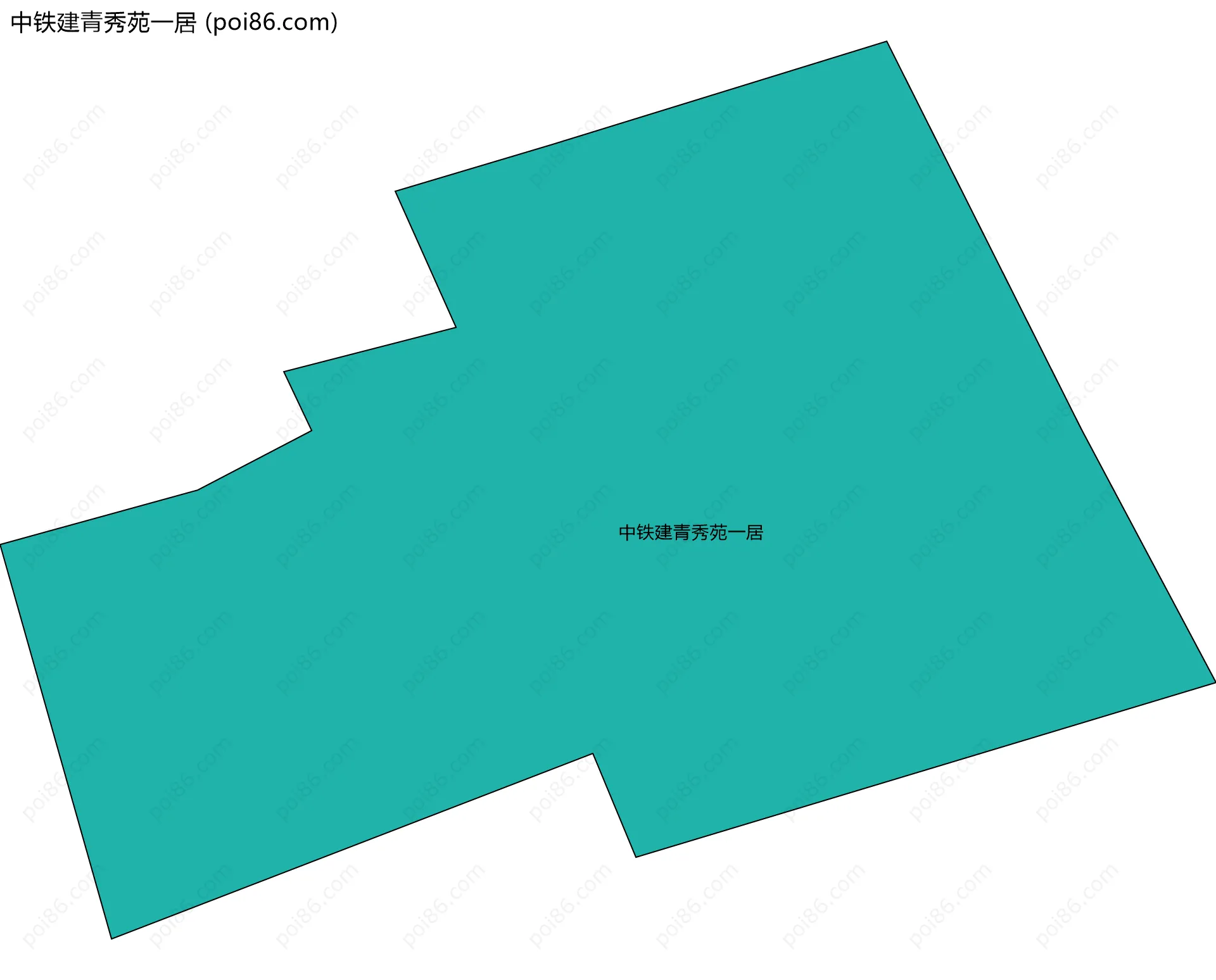 中铁建青秀苑一居边界地图