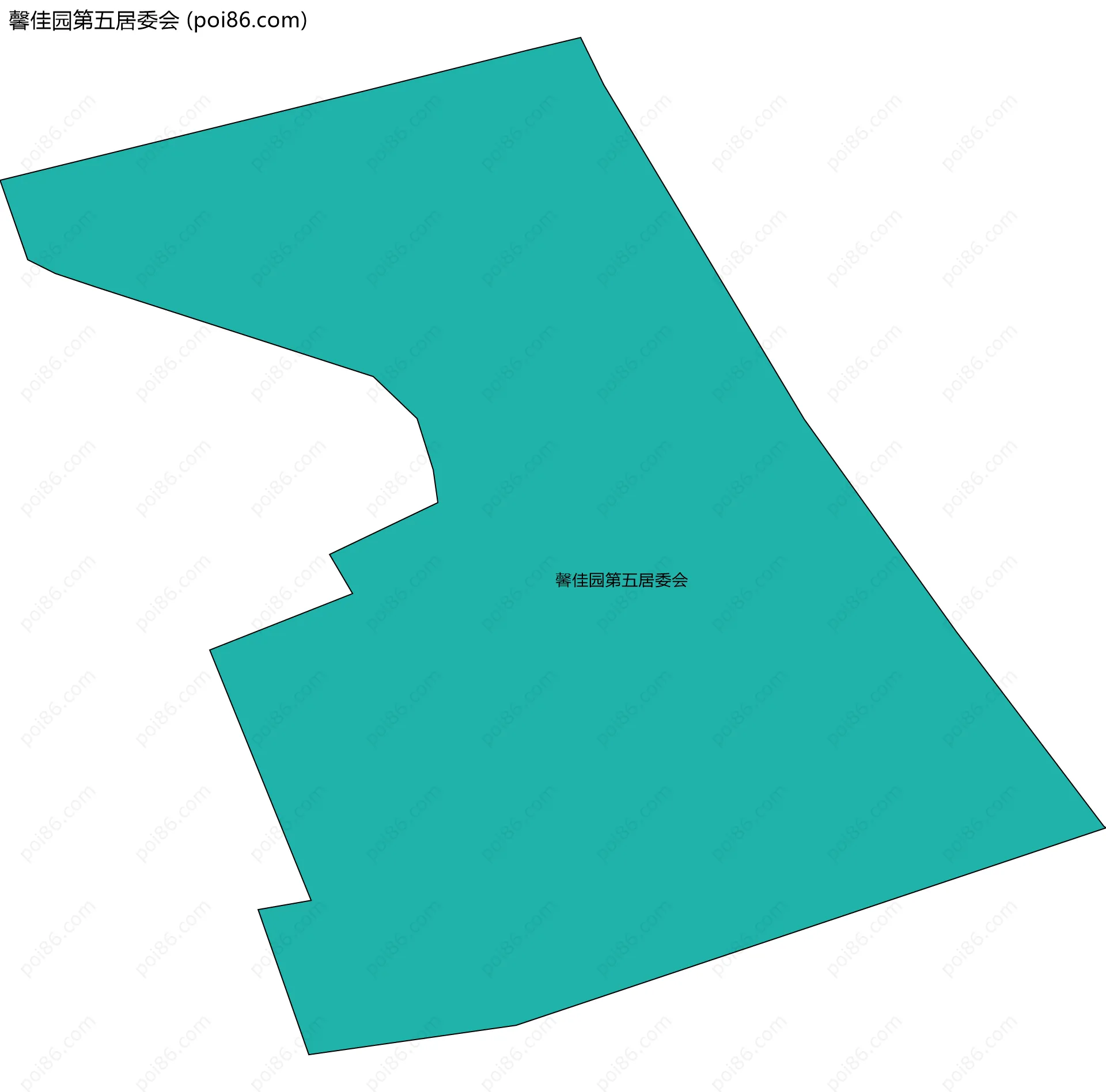 馨佳园第五居委会边界地图