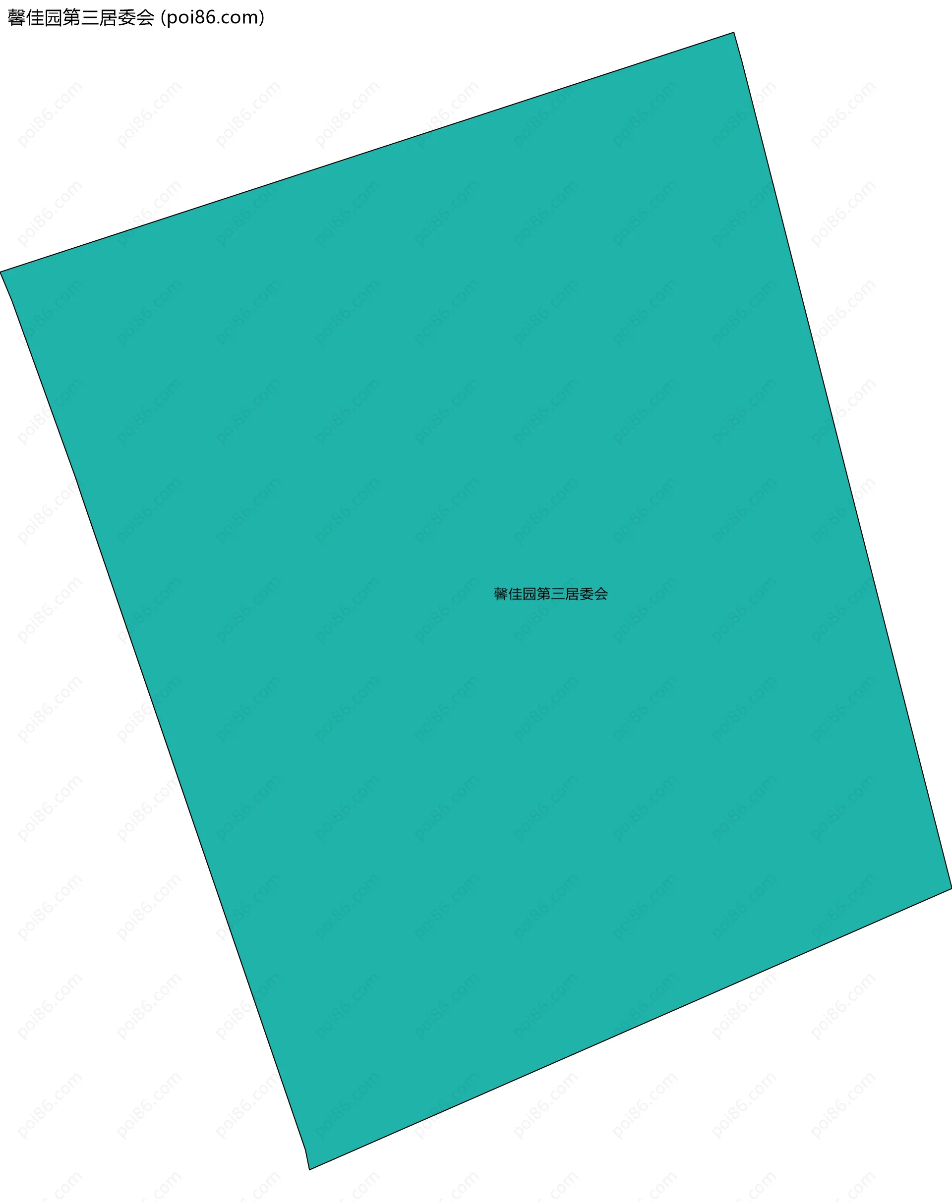 馨佳园第三居委会边界地图