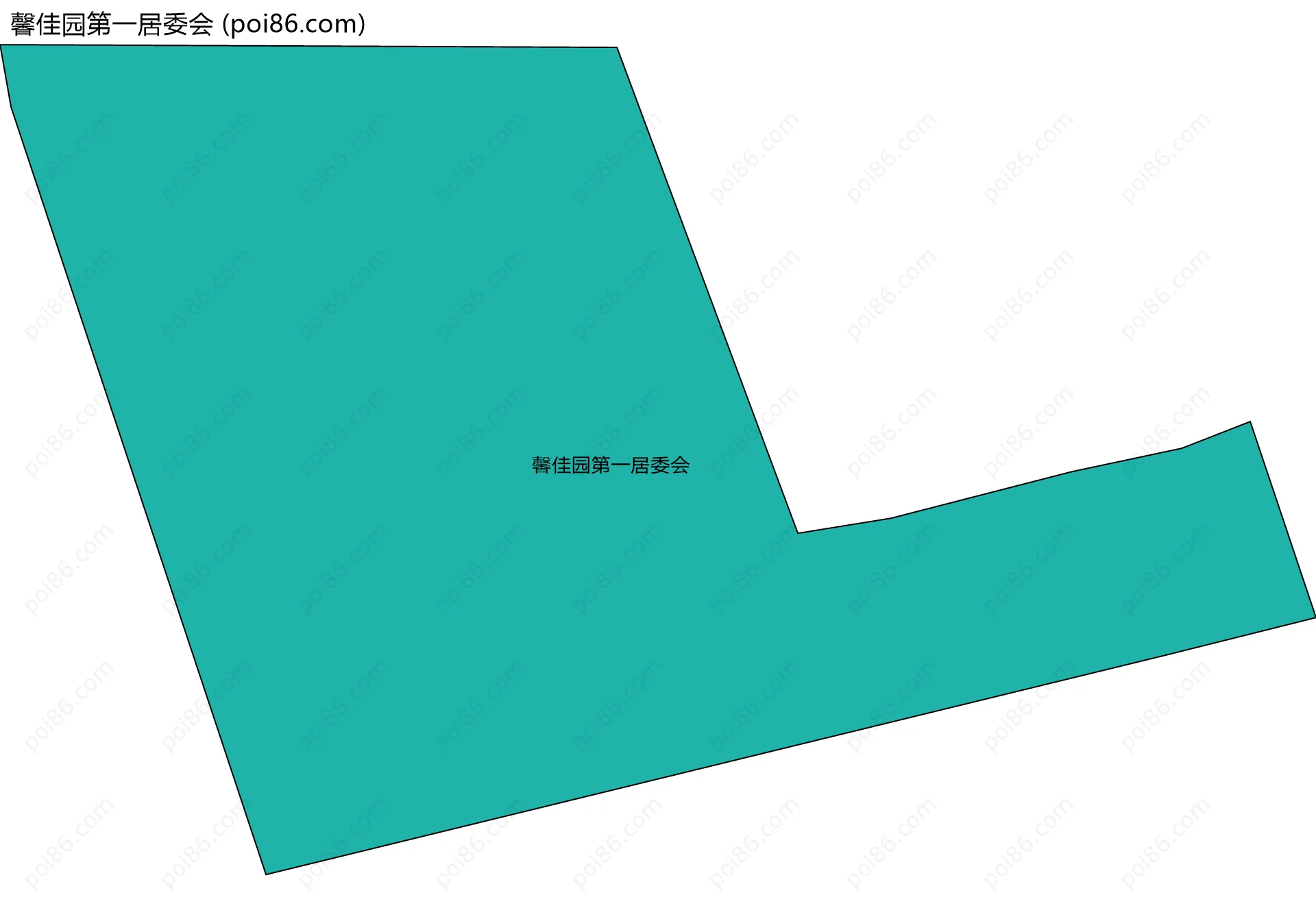 馨佳园第一居委会边界地图