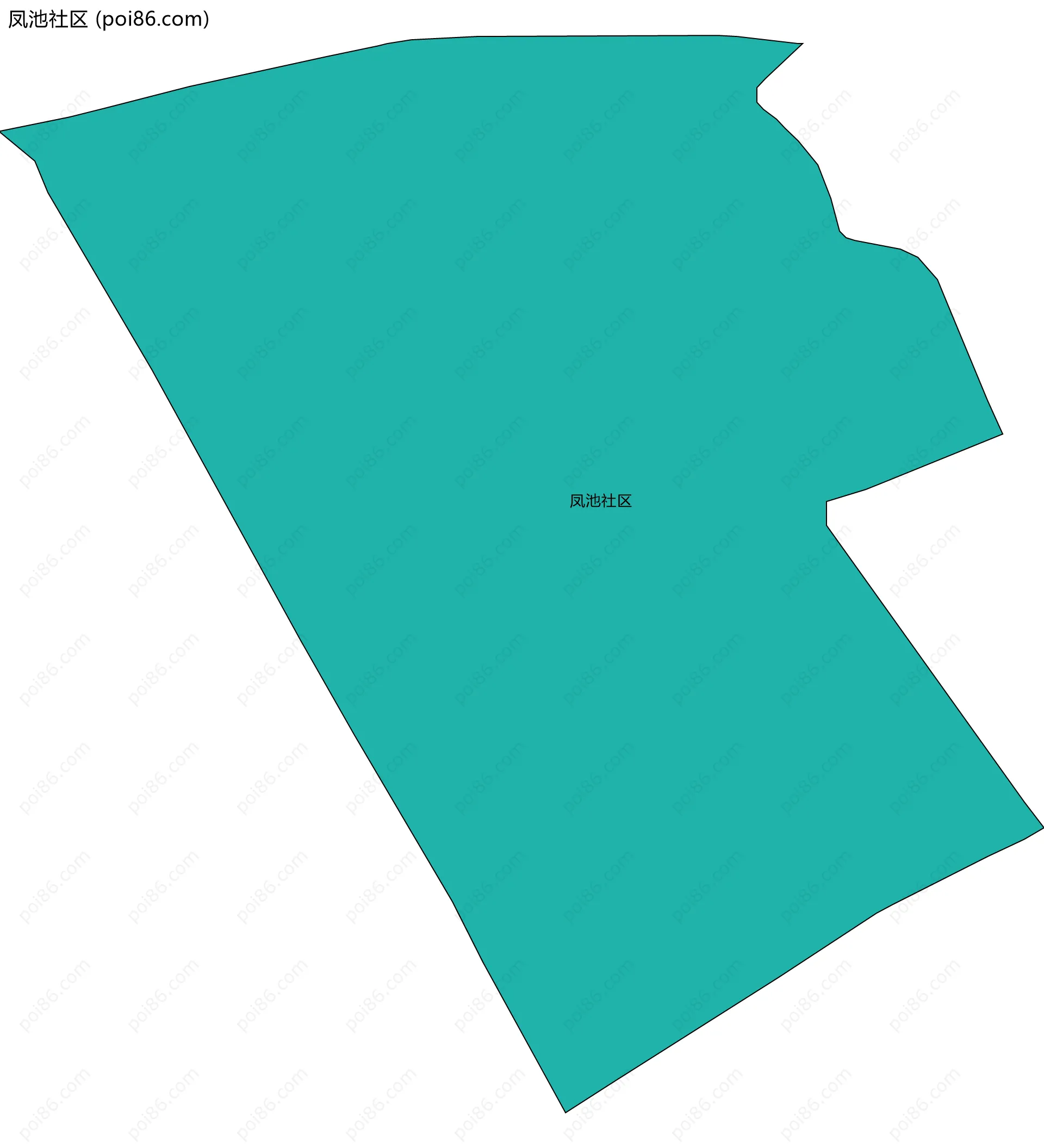 凤池社区边界地图