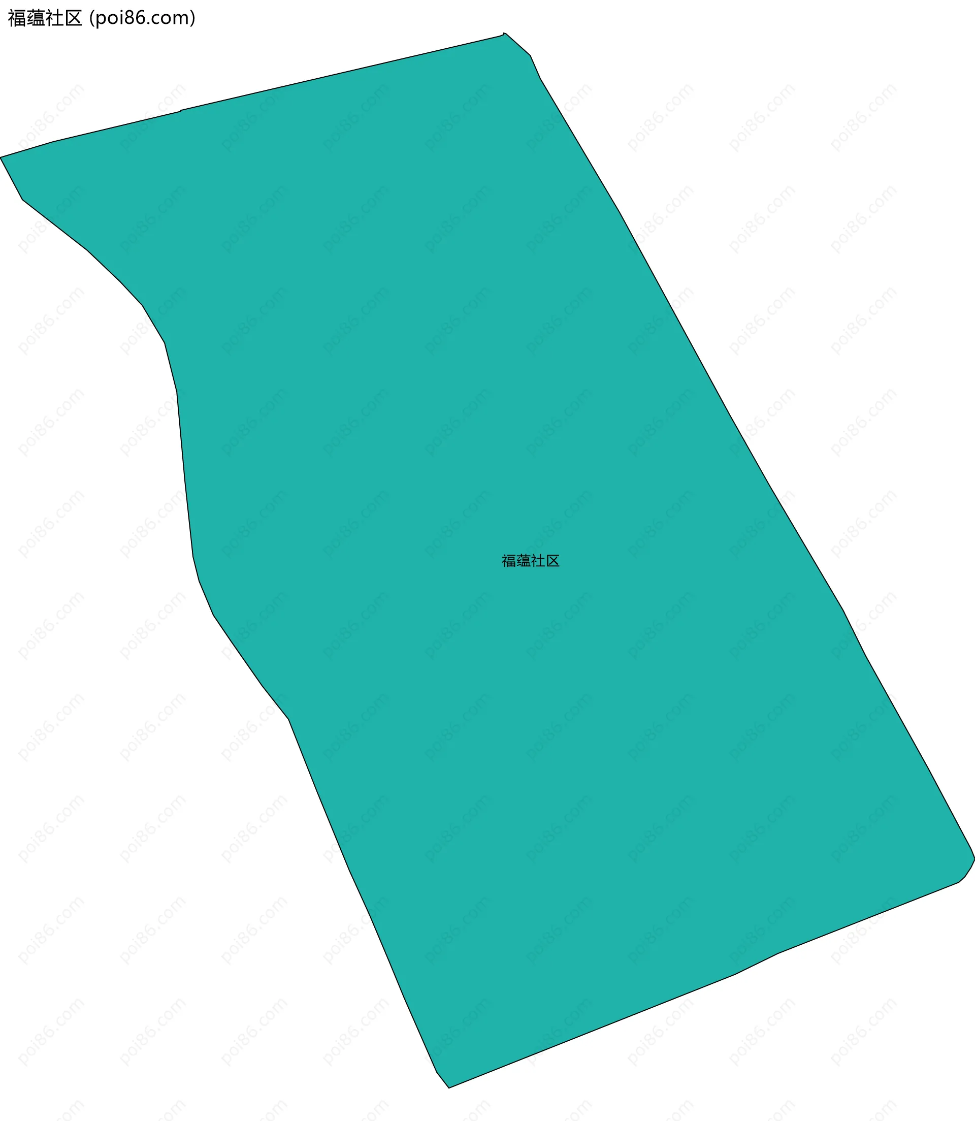 福蕴社区边界地图