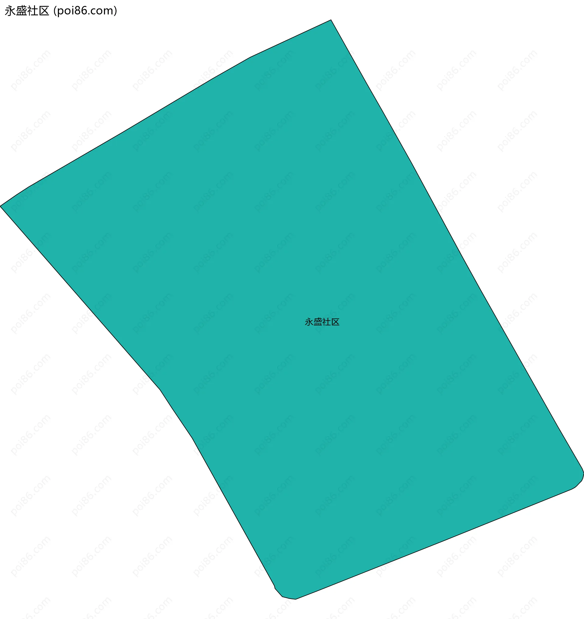 永盛社区边界地图