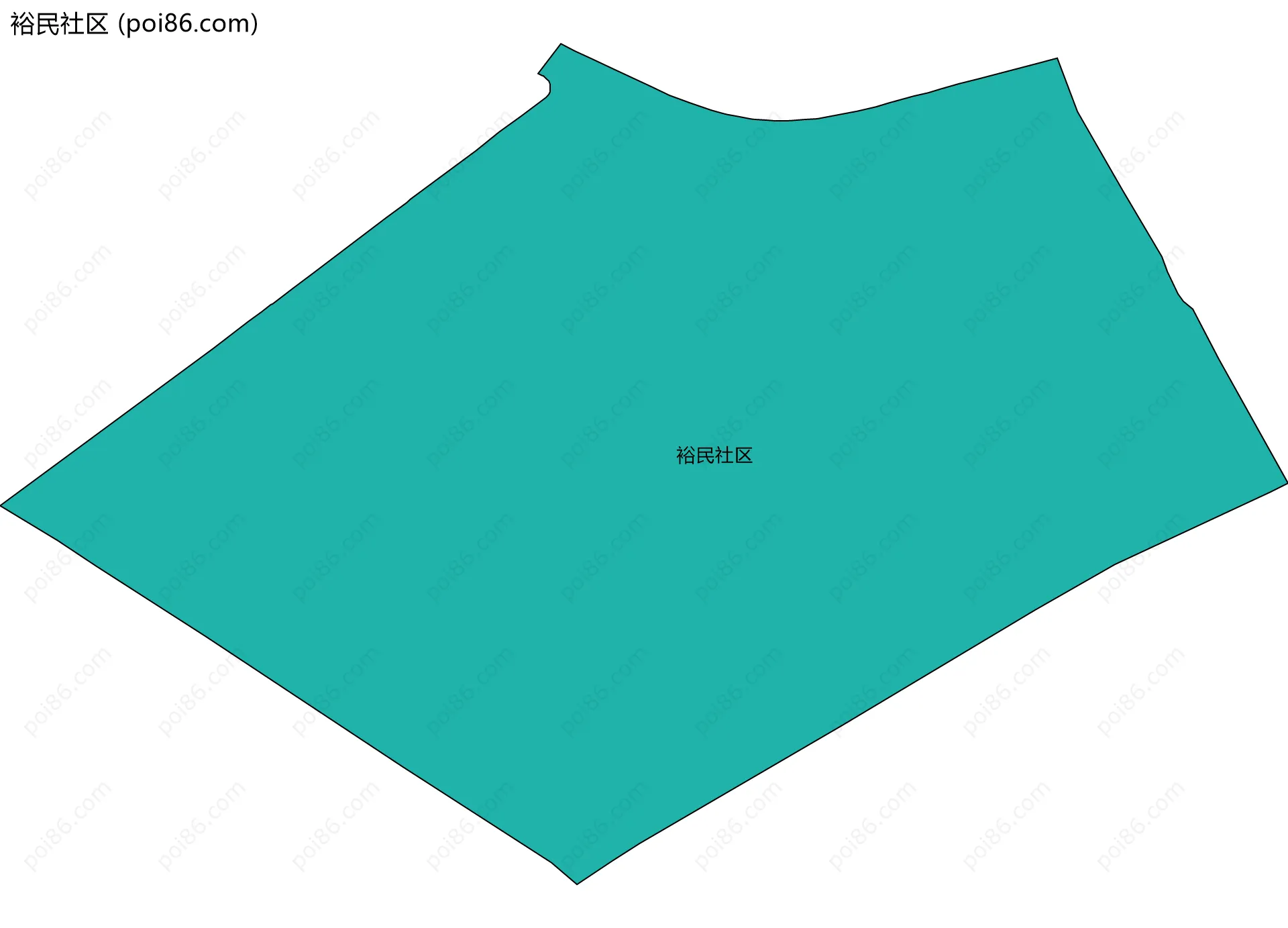 裕民社区边界地图