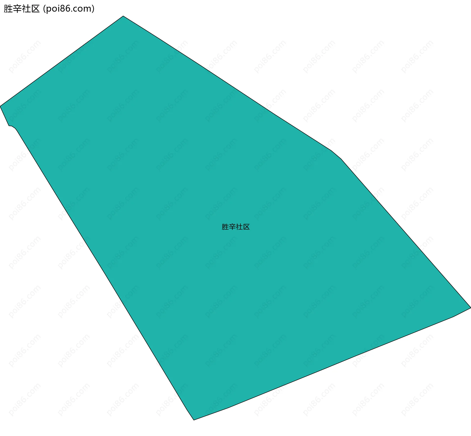 胜辛社区边界地图