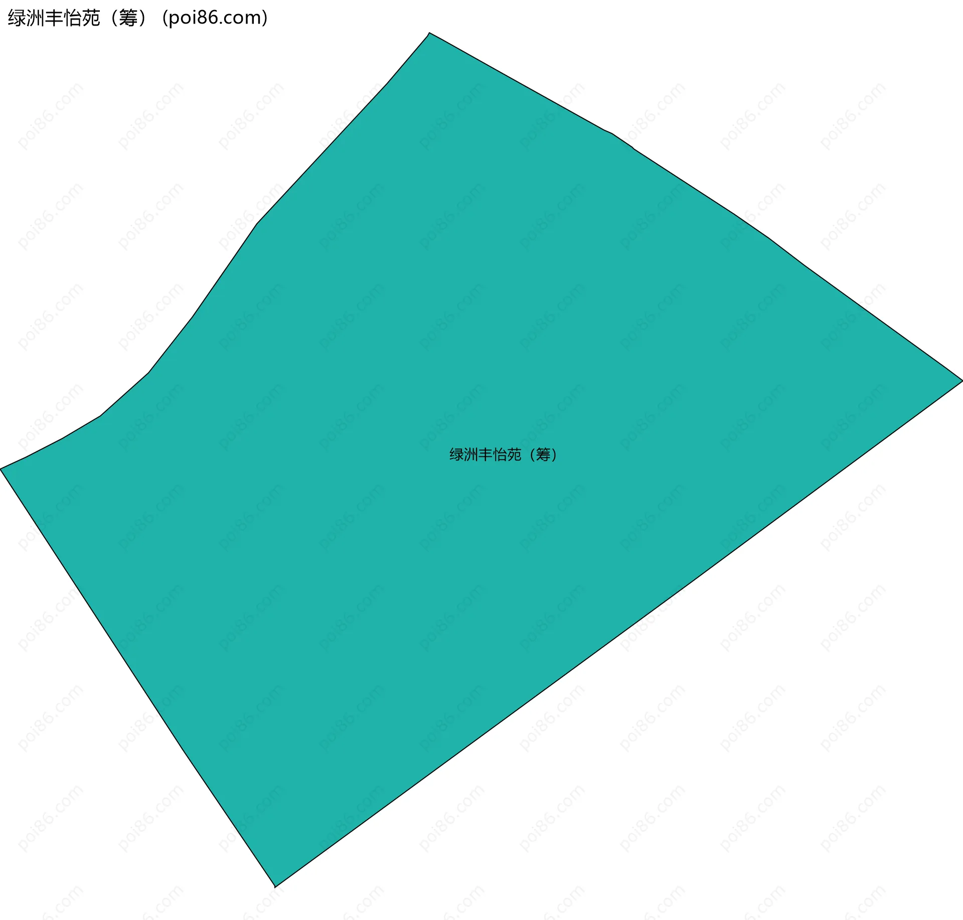 绿洲丰怡苑（筹）边界地图