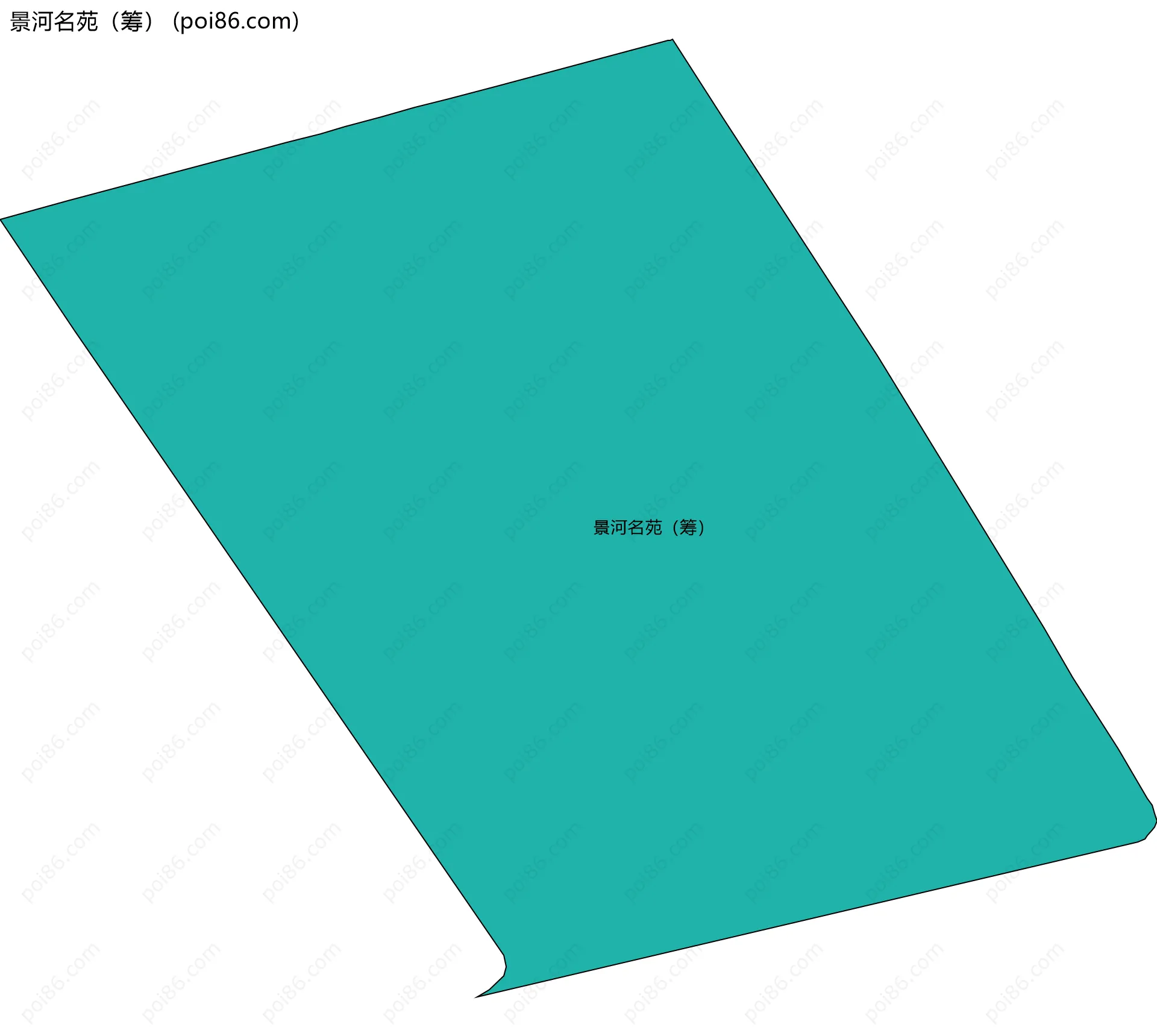 景河名苑（筹）边界地图