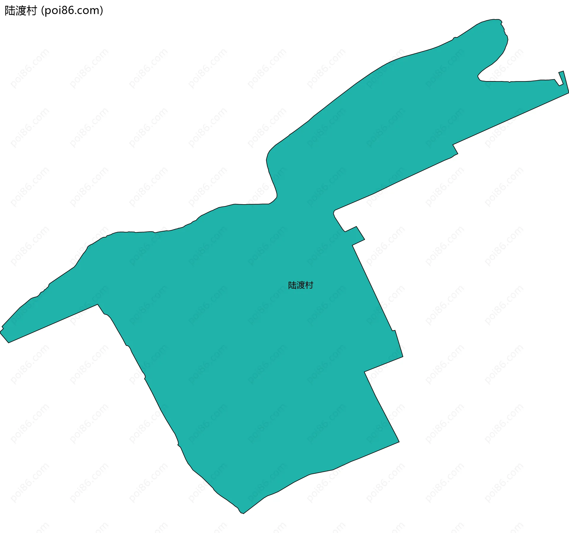 陆渡村边界地图