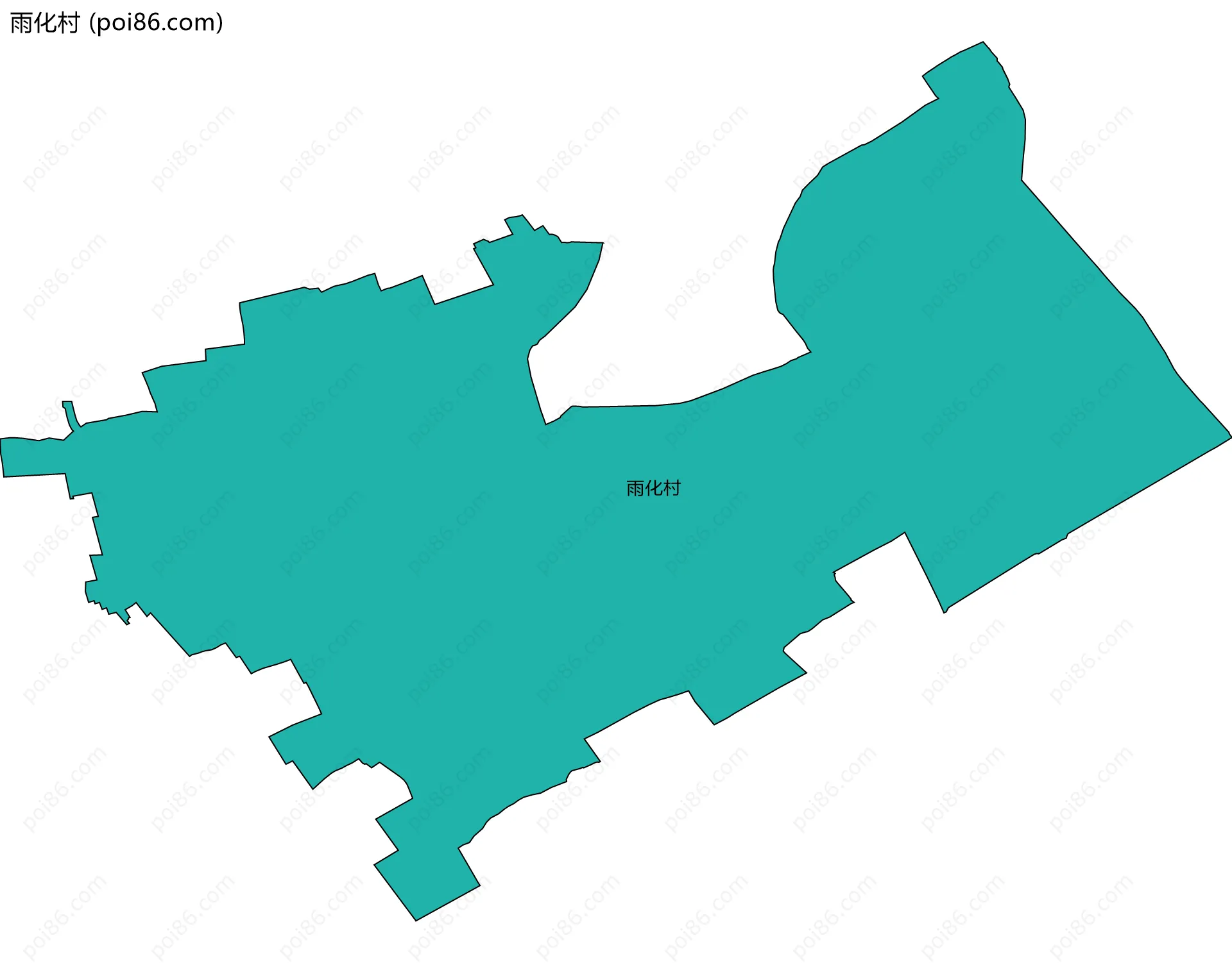 雨化村边界地图