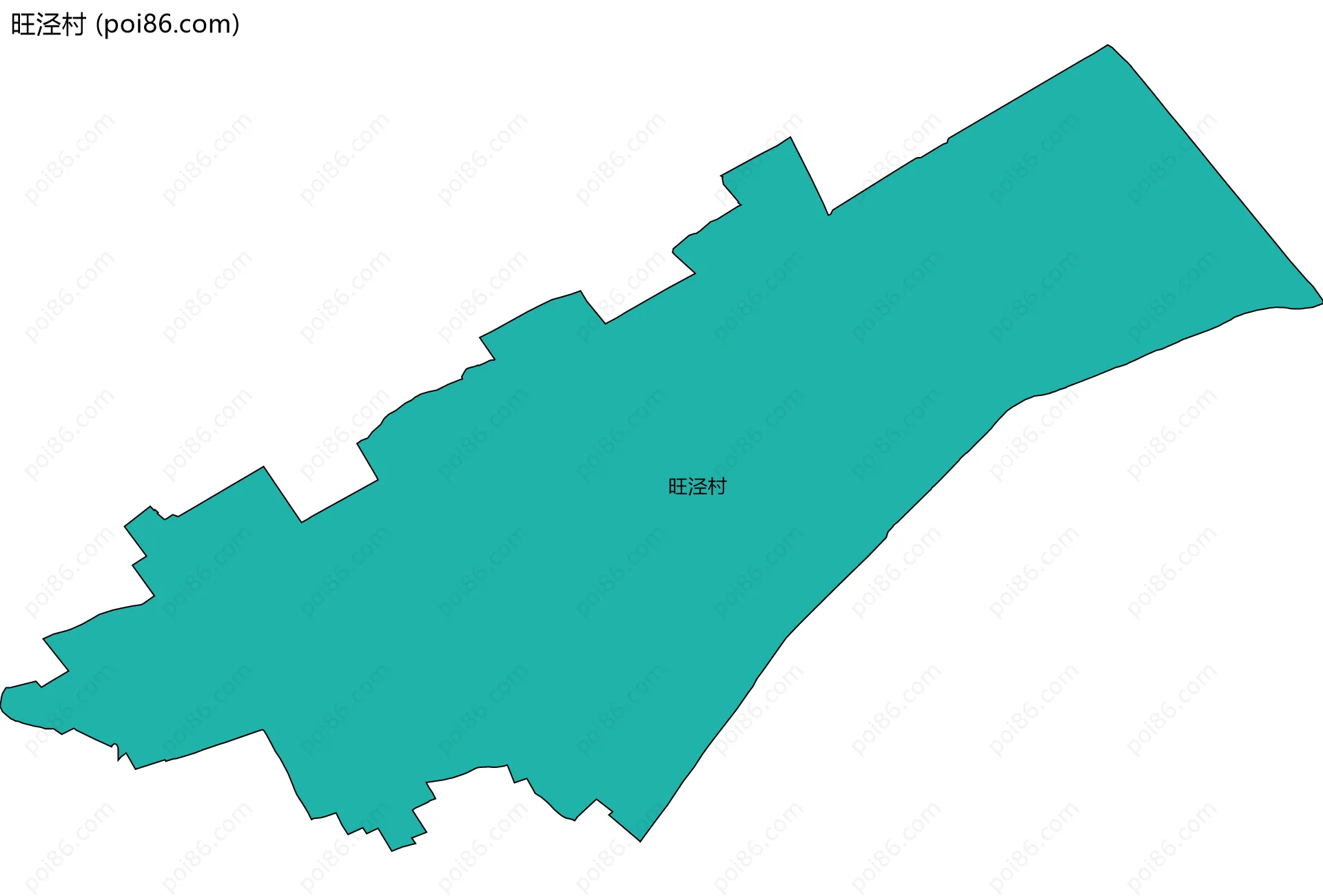 旺泾村边界地图