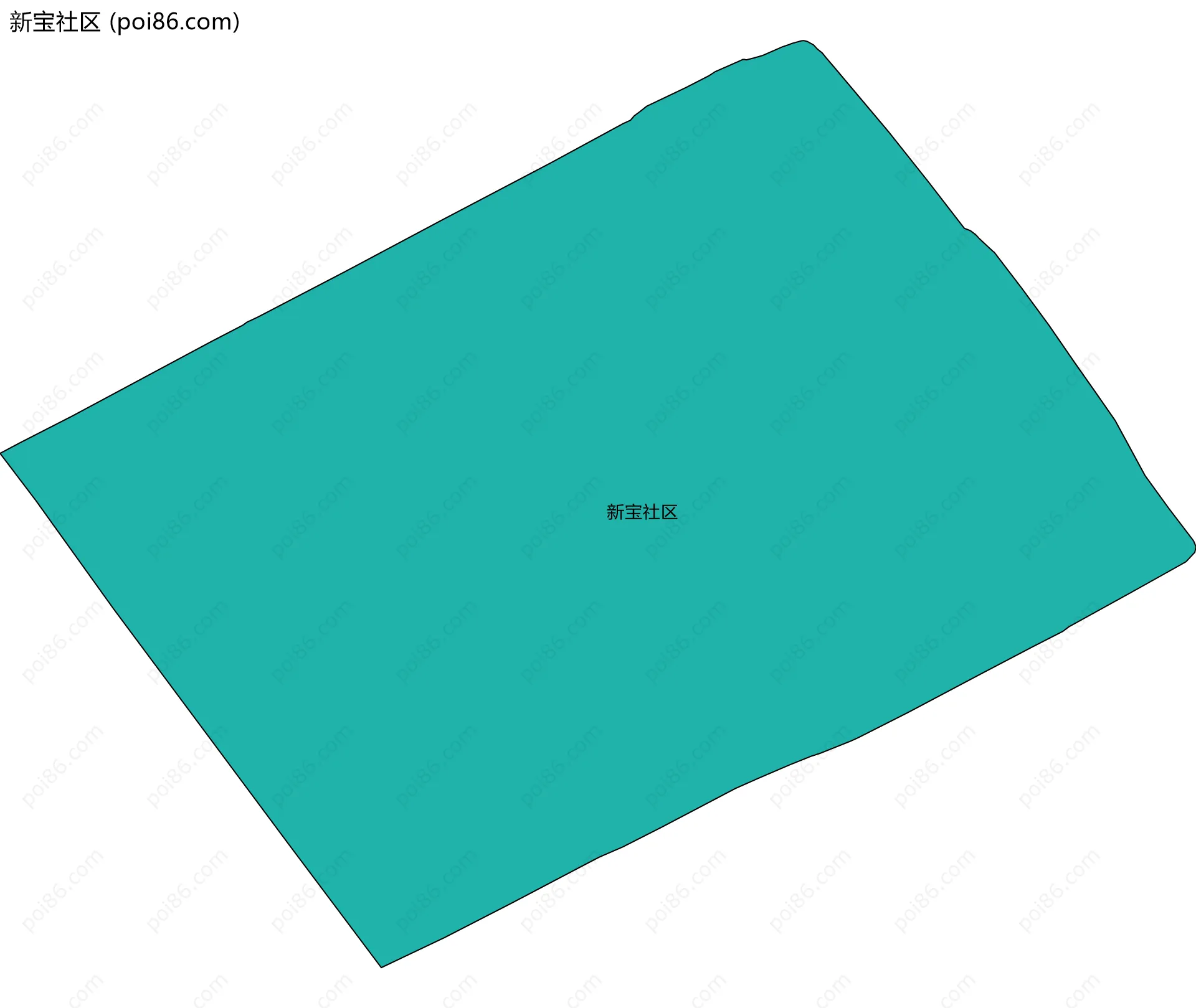 新宝社区边界地图