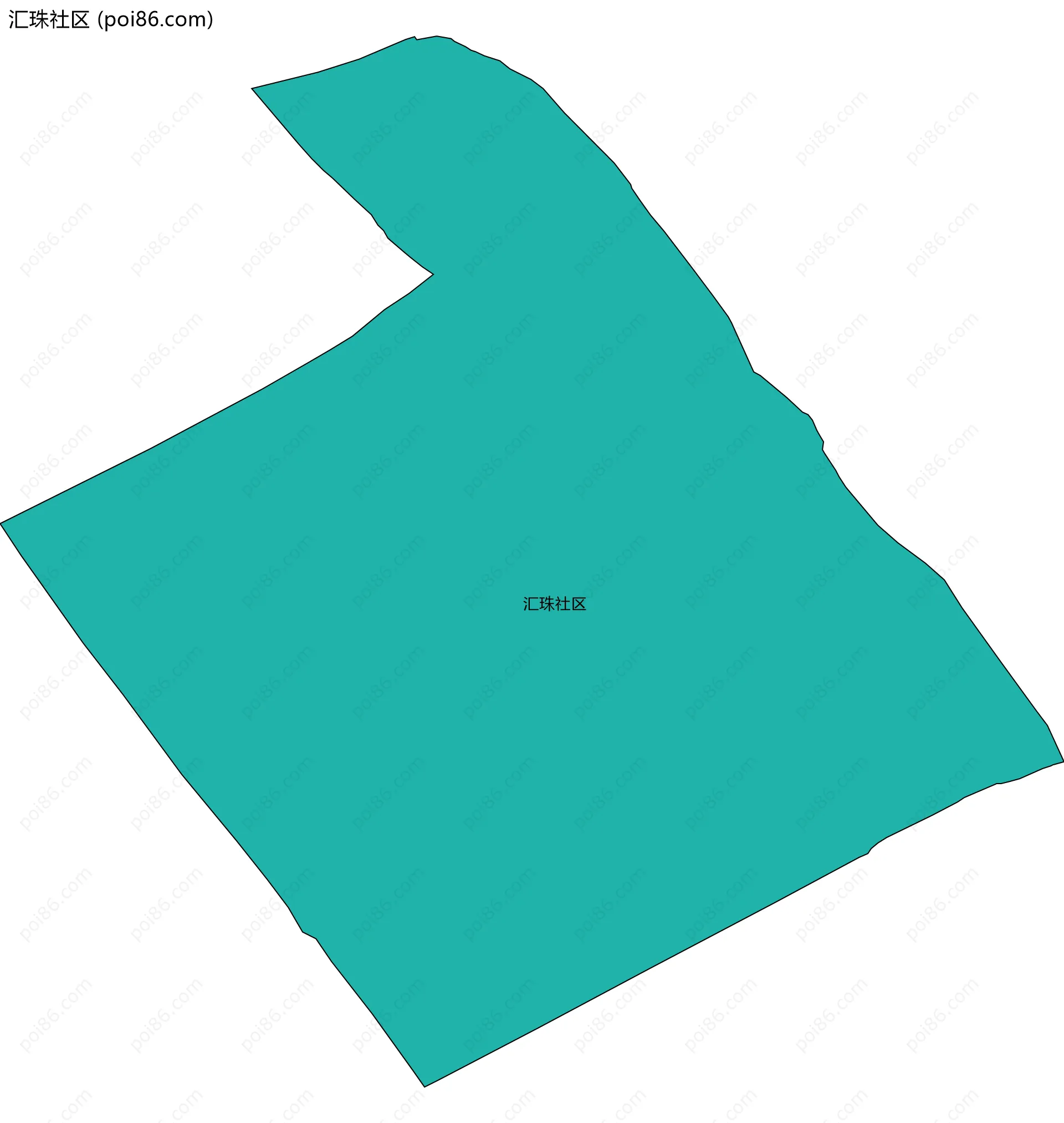 汇珠社区边界地图