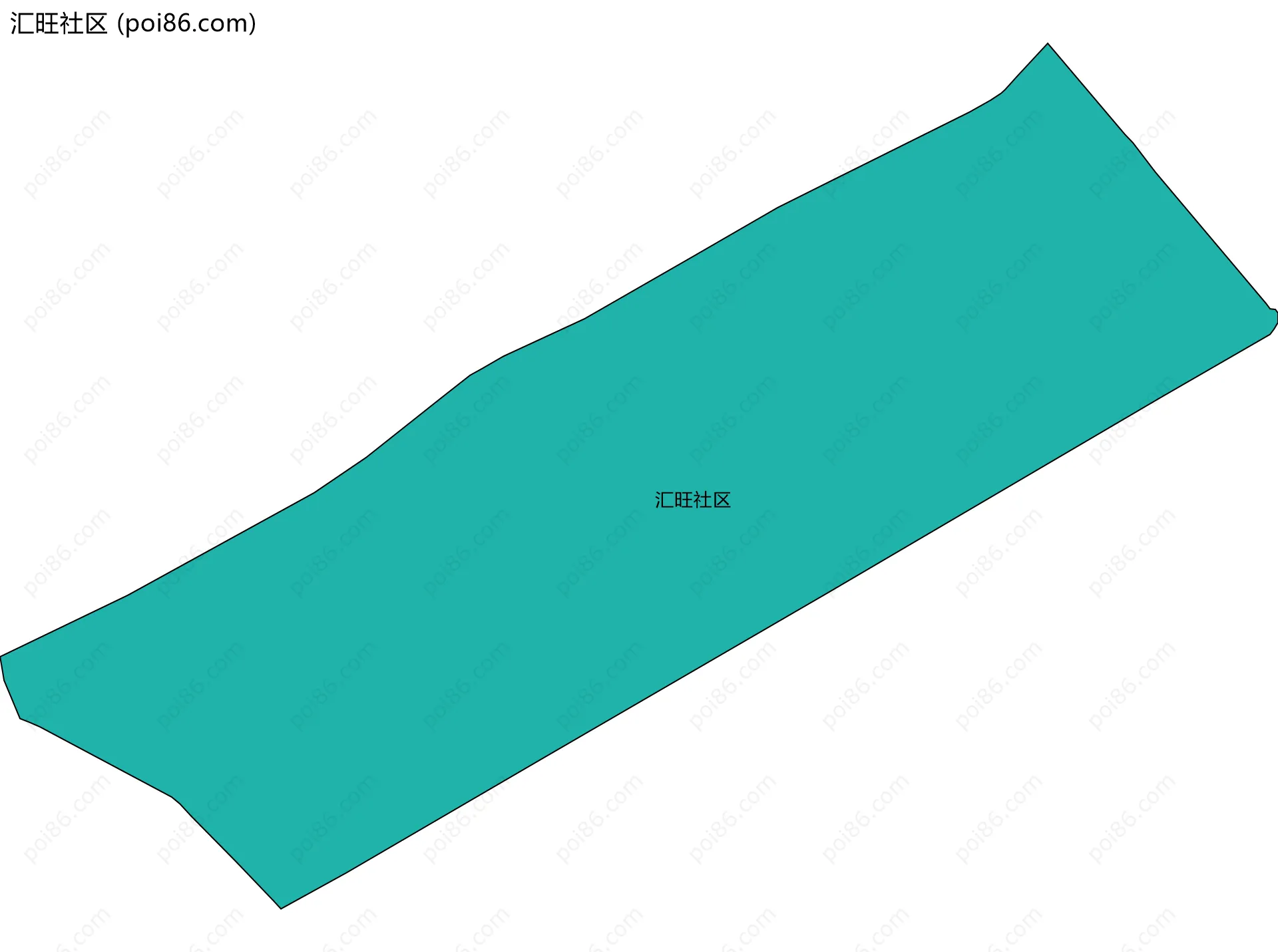 汇旺社区边界地图