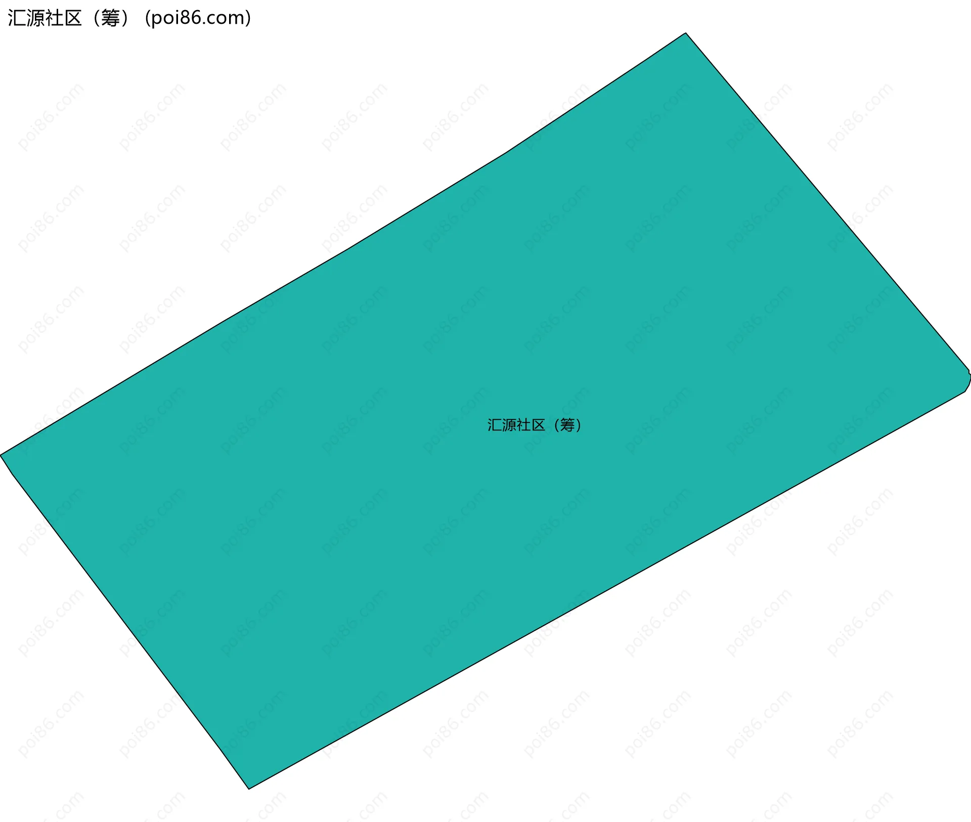 汇源社区（筹）边界地图