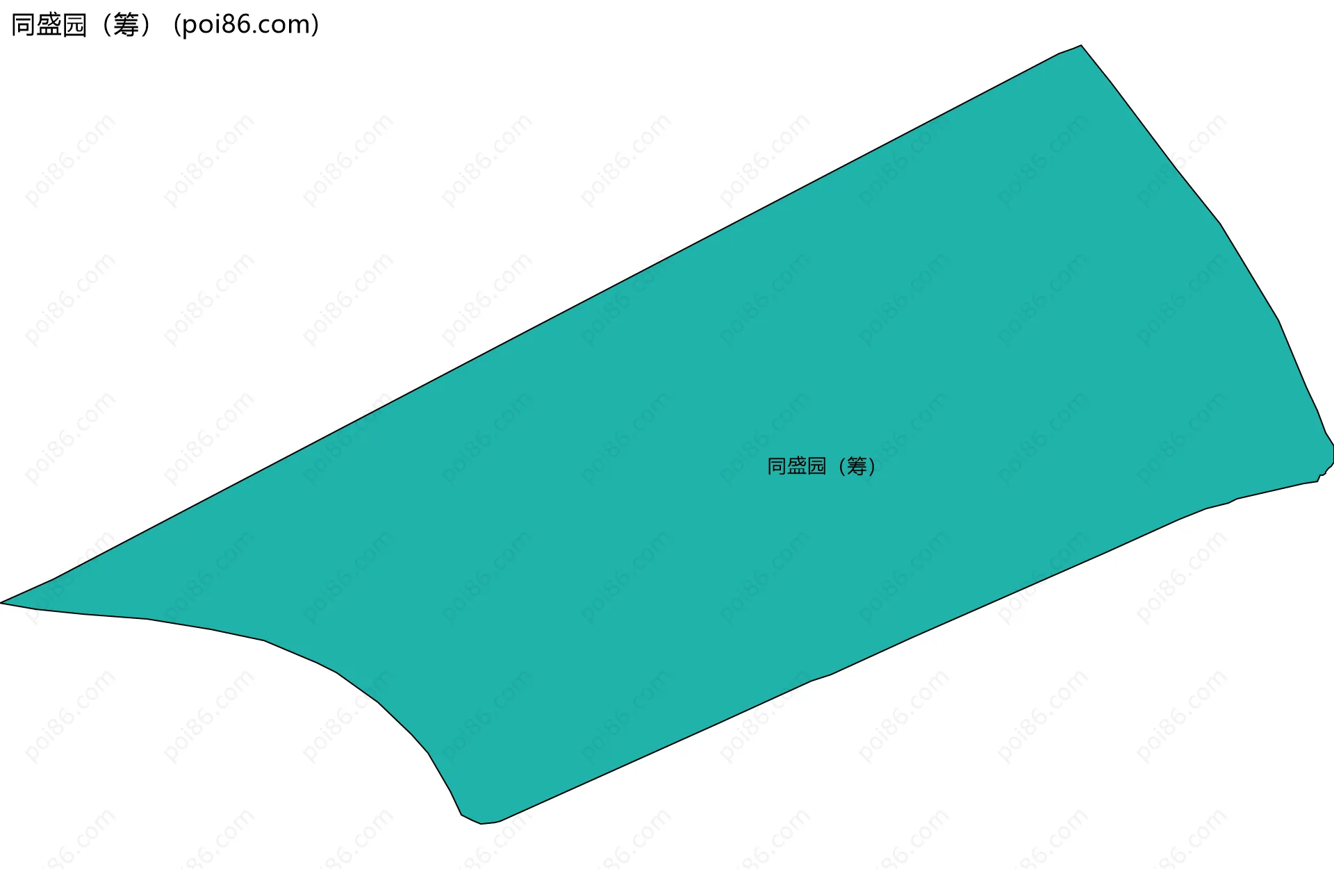 同盛园（筹）边界地图