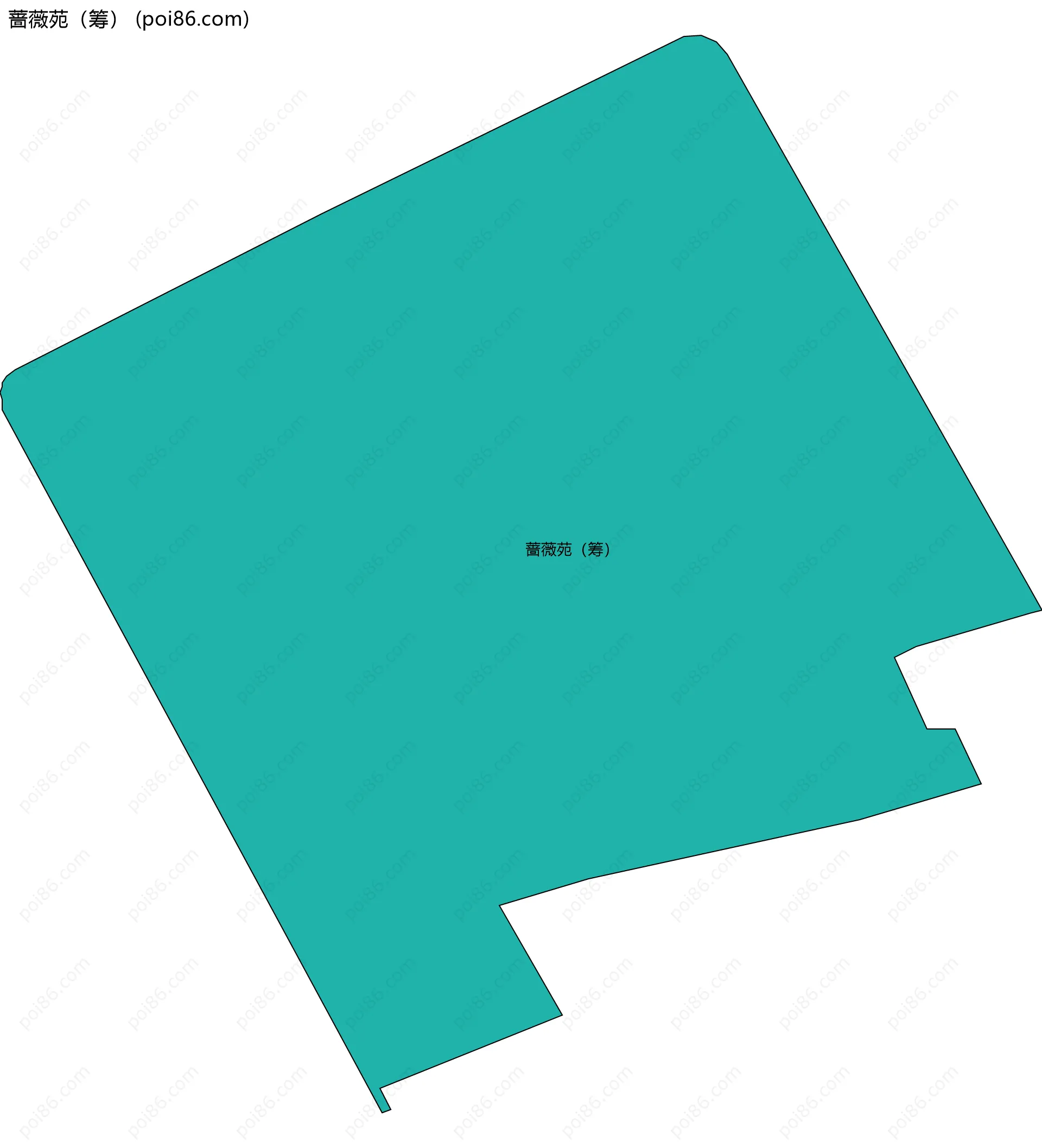 蔷薇苑（筹）边界地图