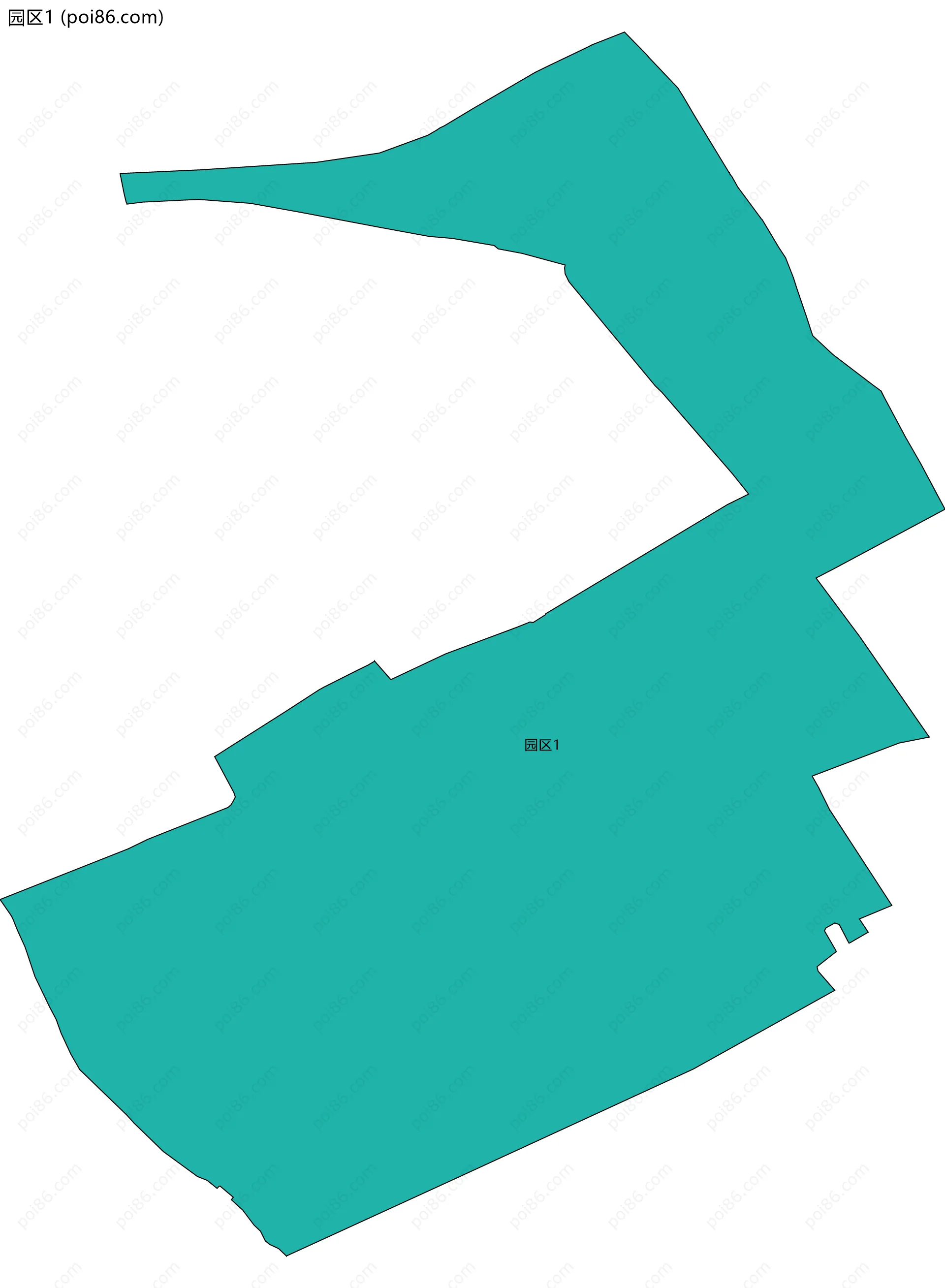 园区1边界地图