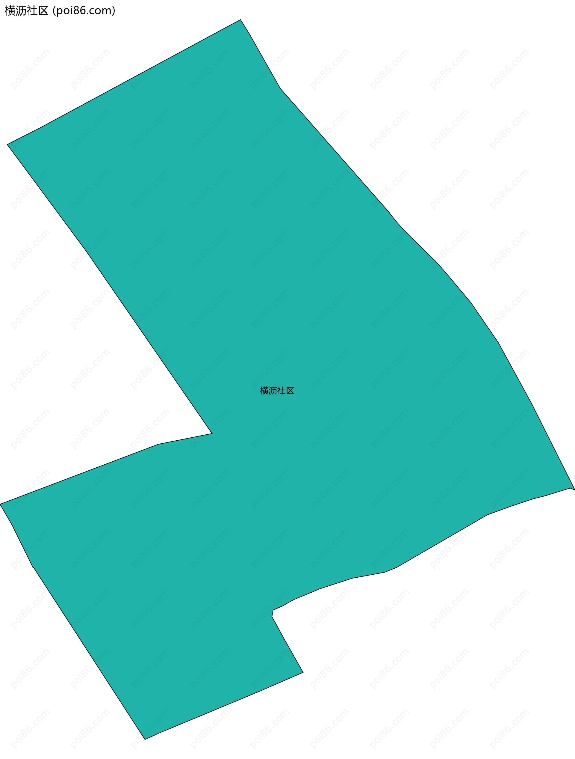 横沥社区边界地图