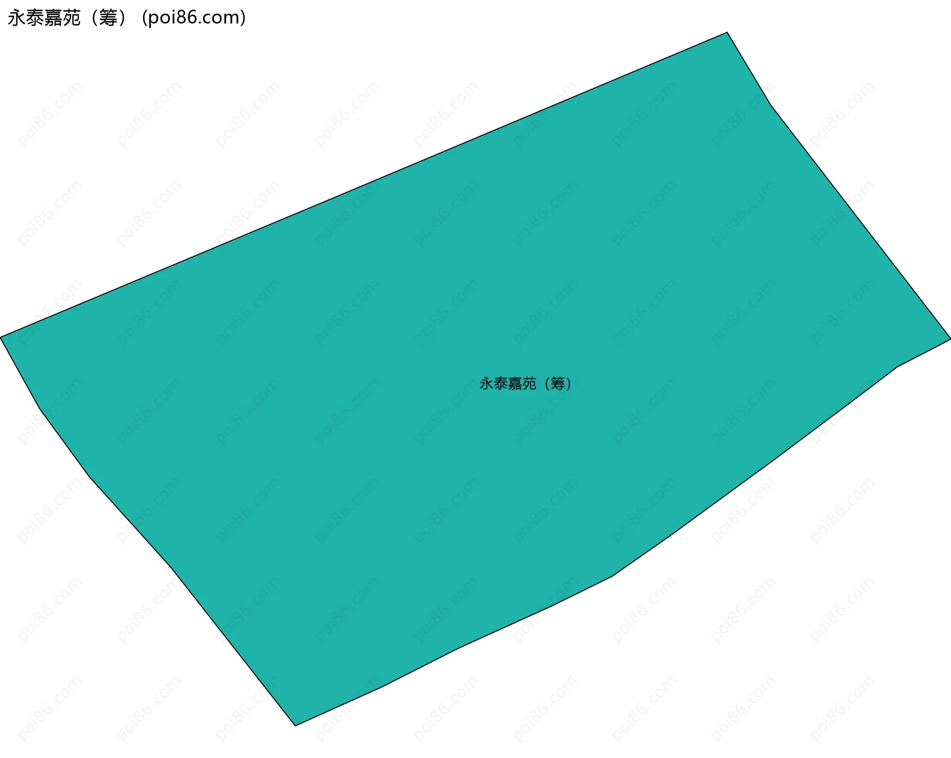 永泰嘉苑（筹）边界地图