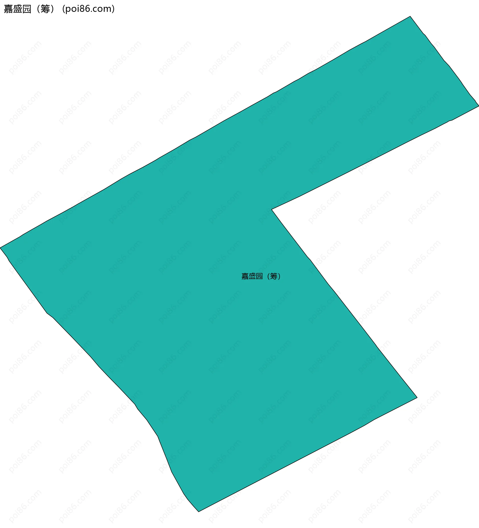 嘉盛园（筹）边界地图