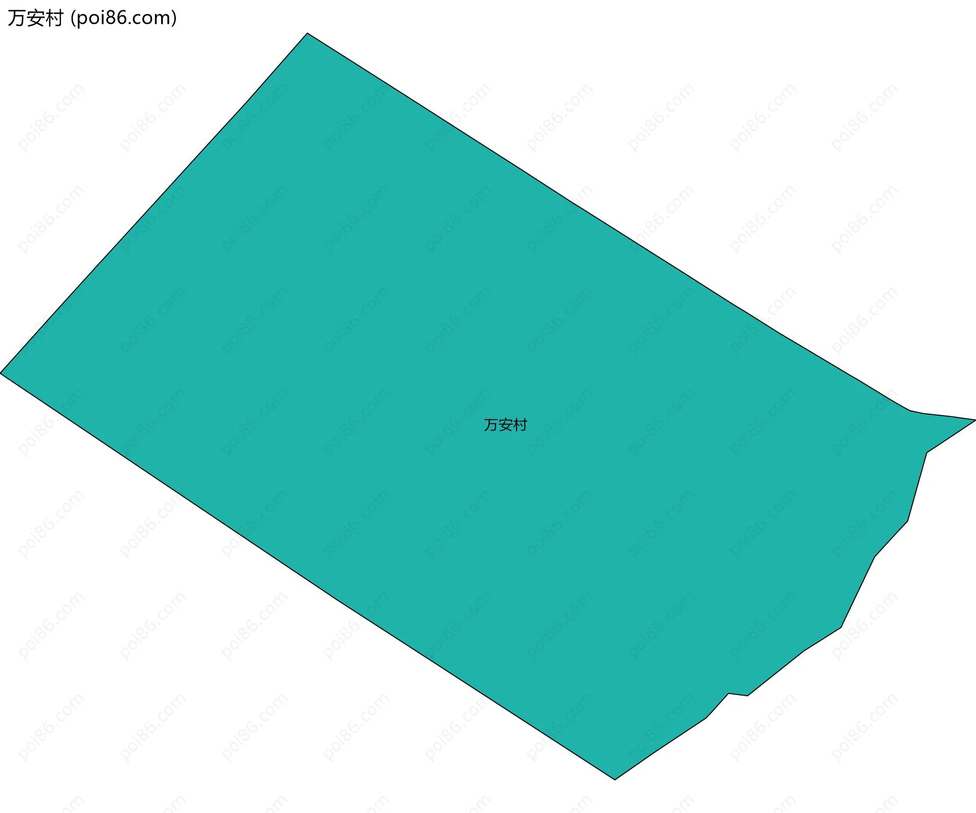 万安村边界地图
