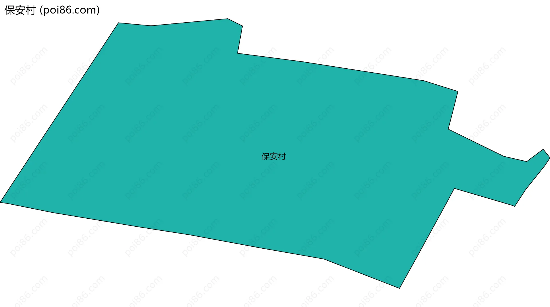 保安村边界地图