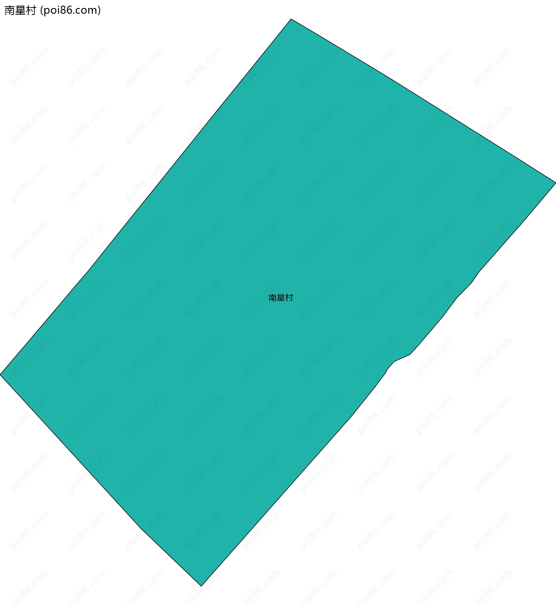 南星村边界地图