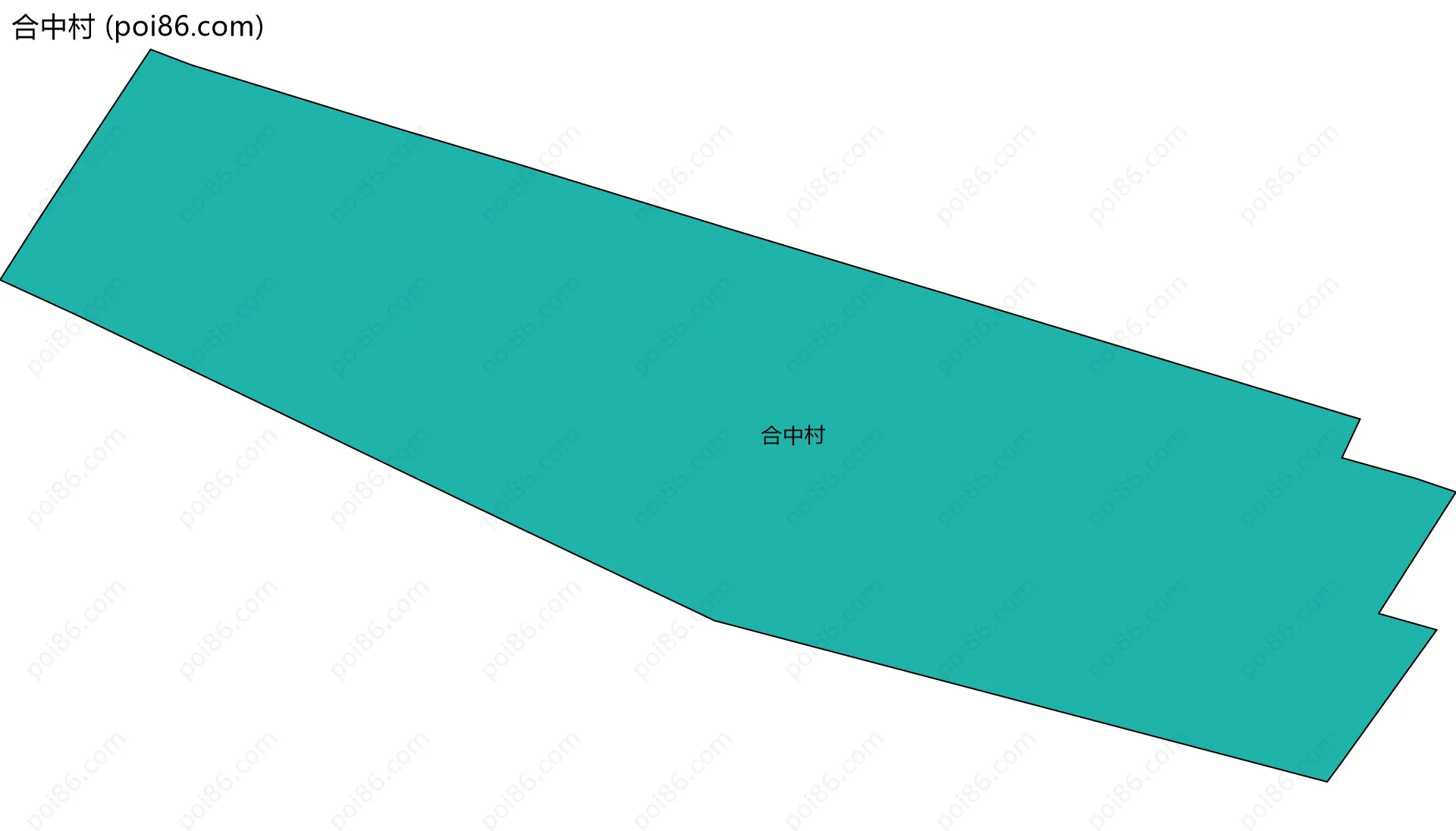 合中村边界地图
