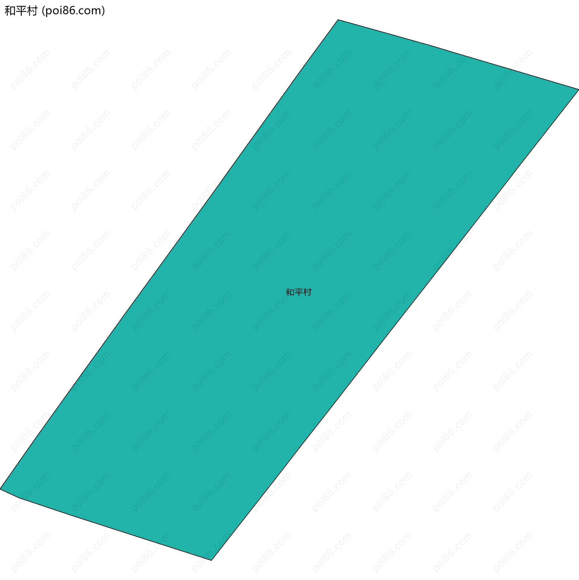 和平村边界地图