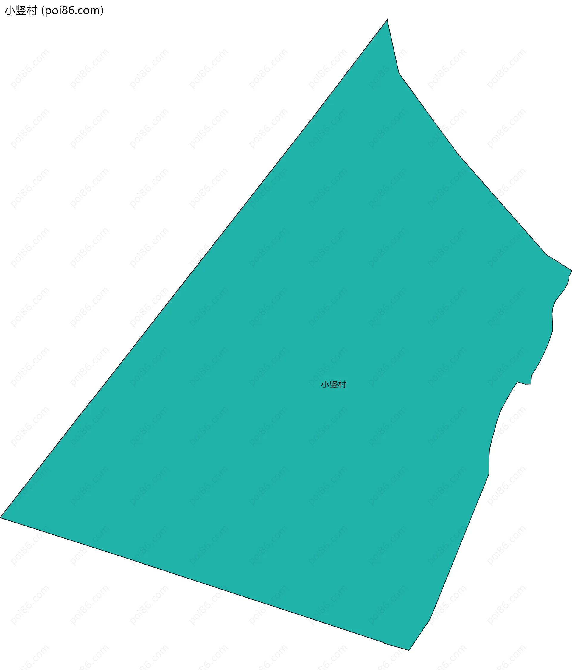 小竖村边界地图