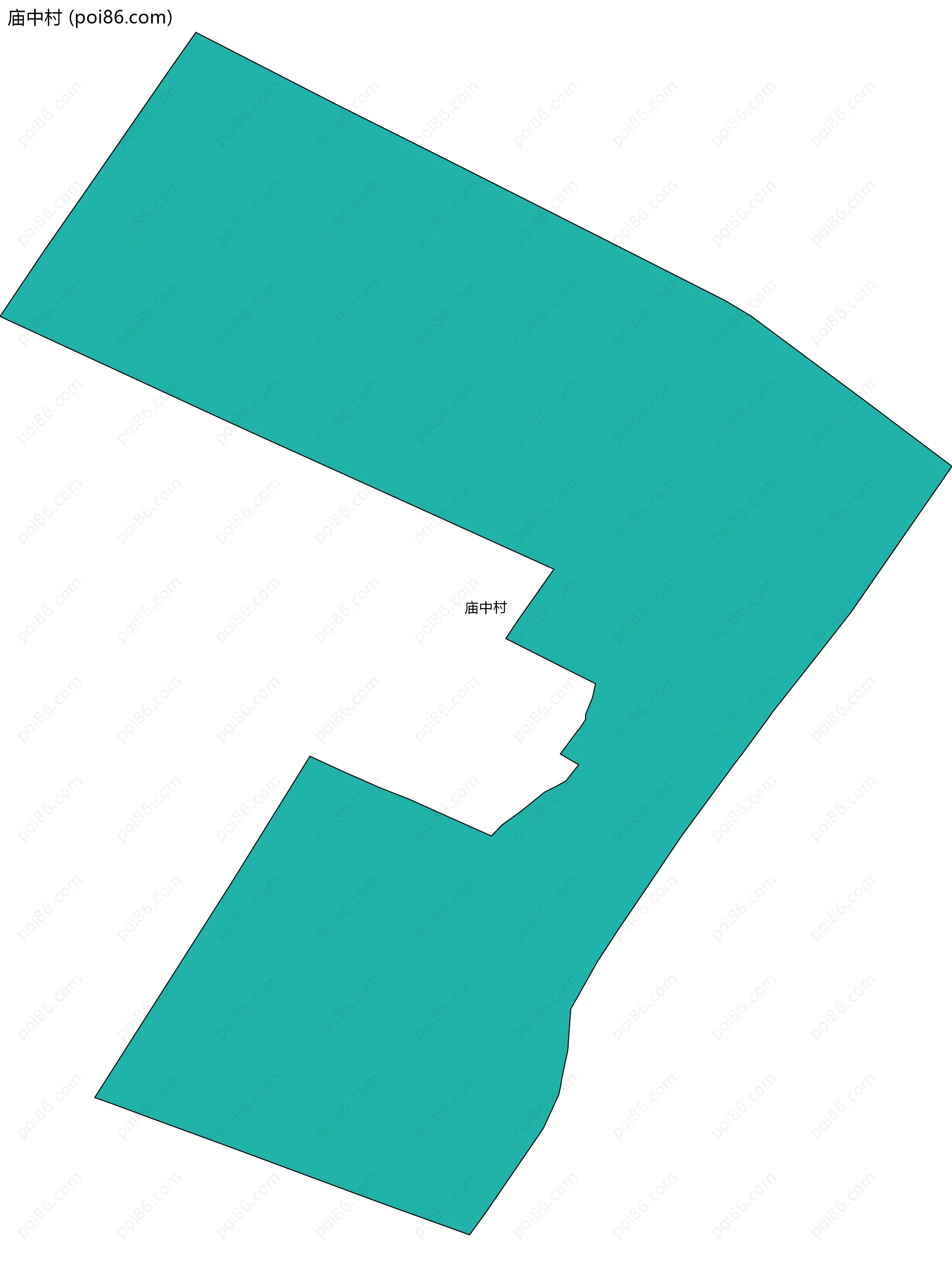 庙中村边界地图