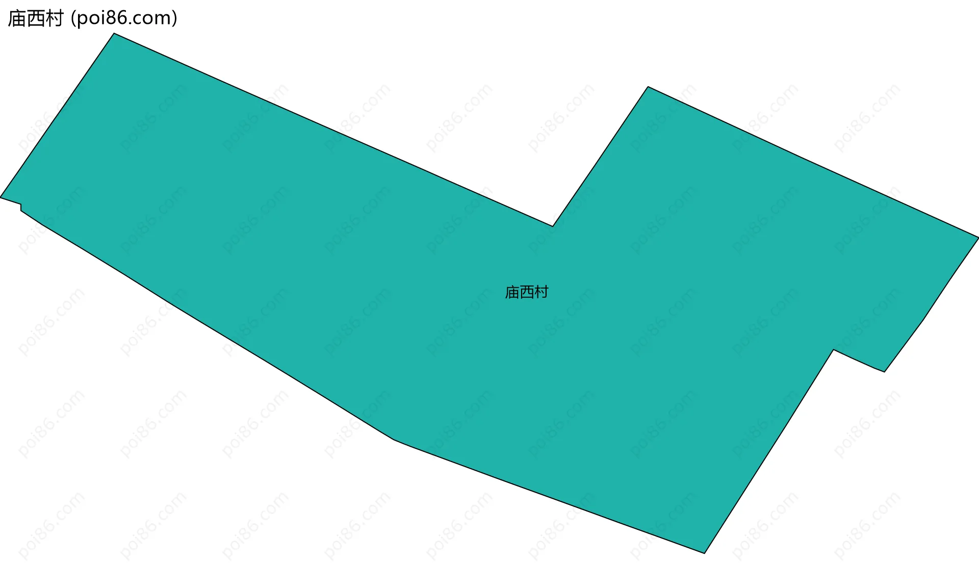 庙西村边界地图