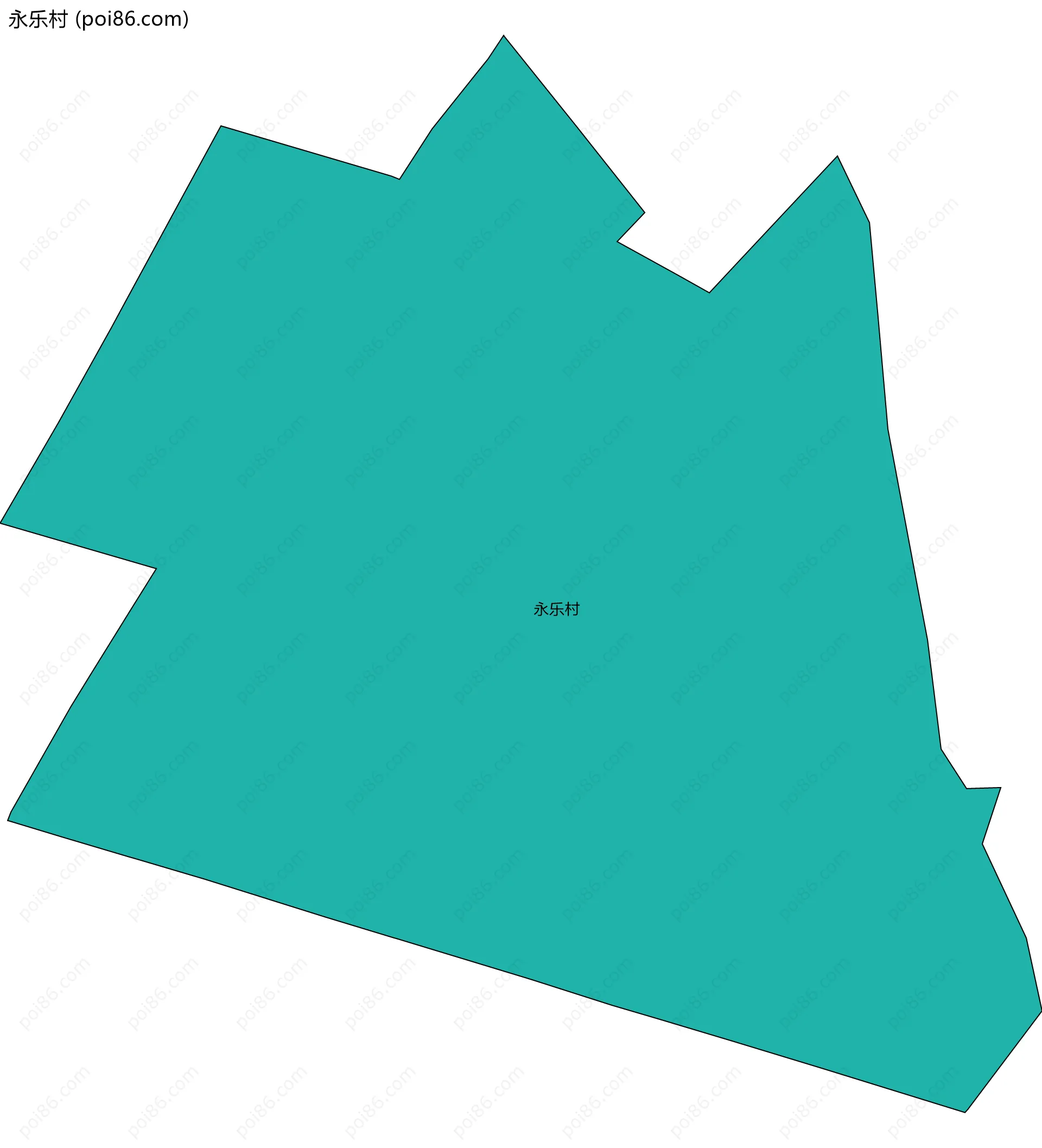 永乐村边界地图