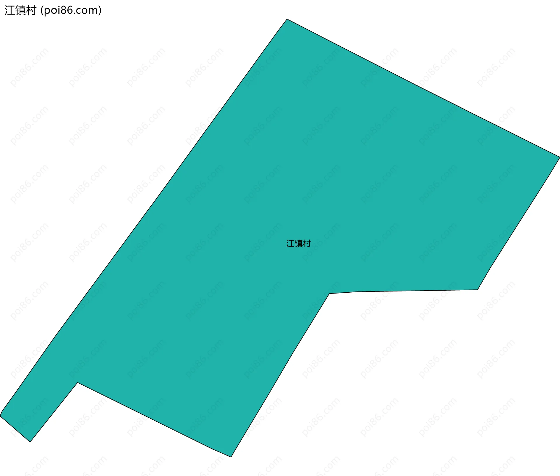 江镇村边界地图