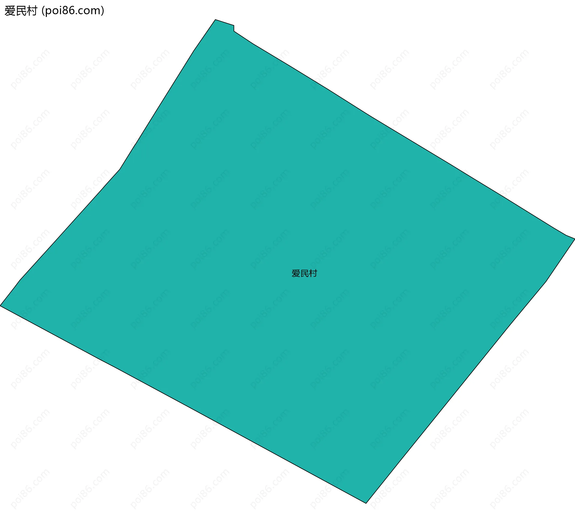 爱民村边界地图