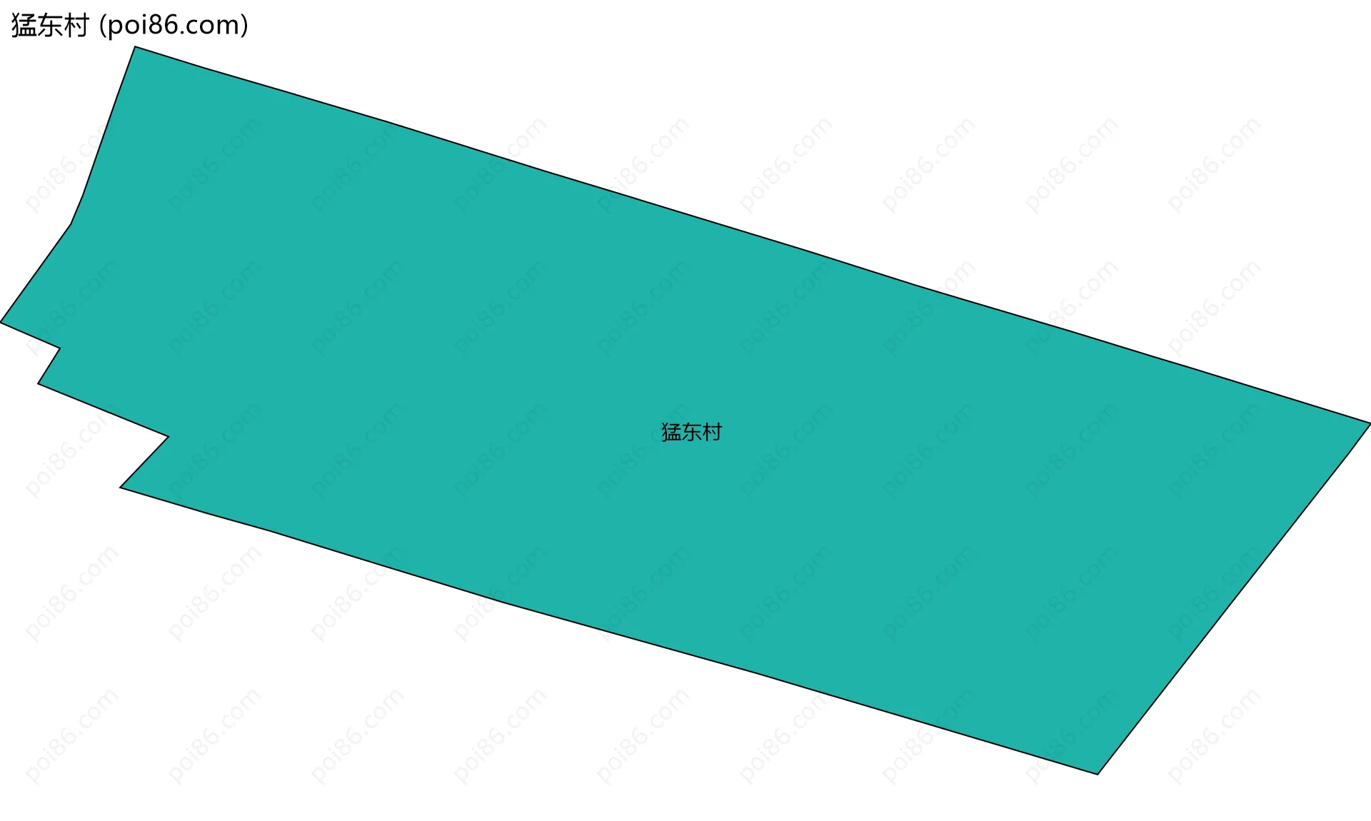 猛东村边界地图