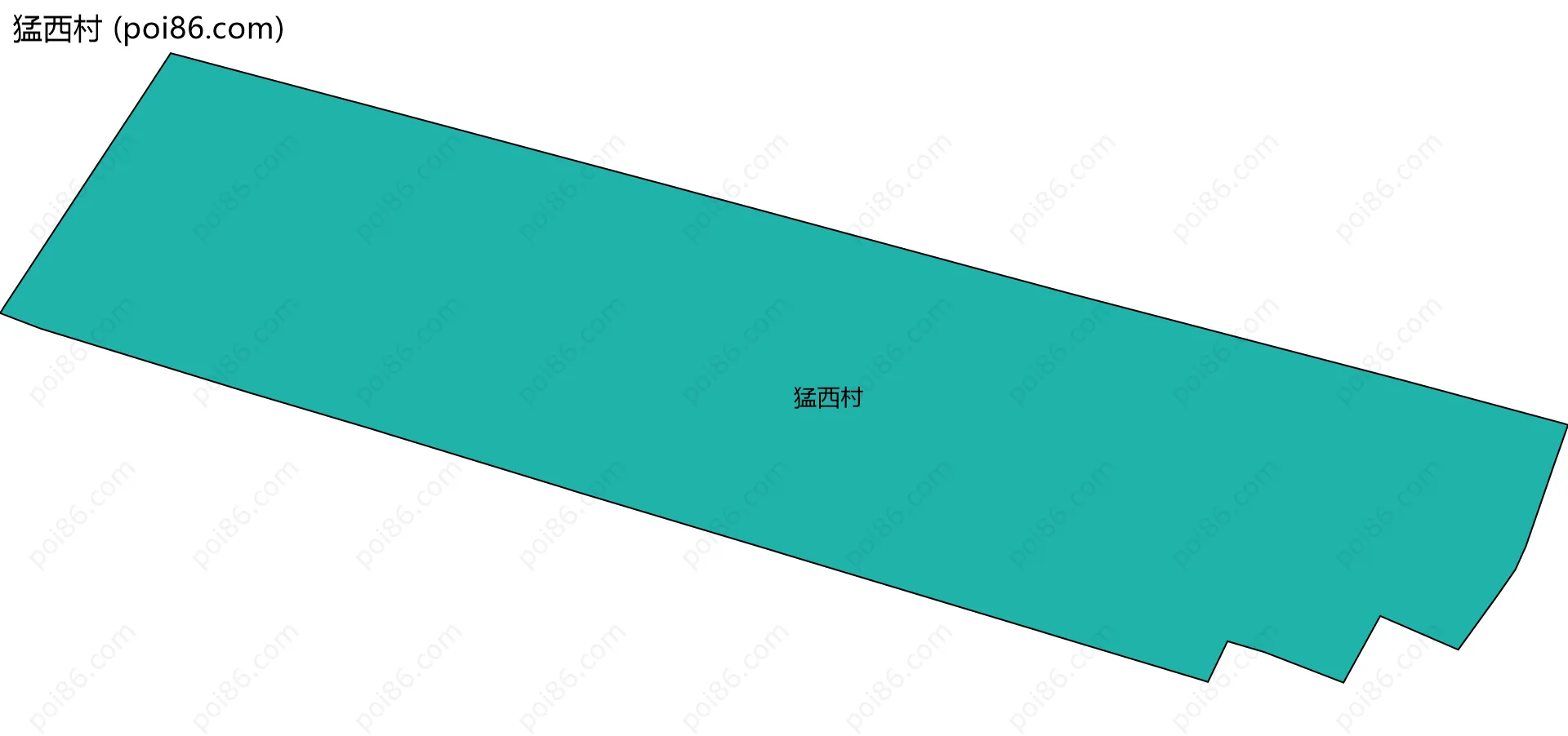 猛西村边界地图