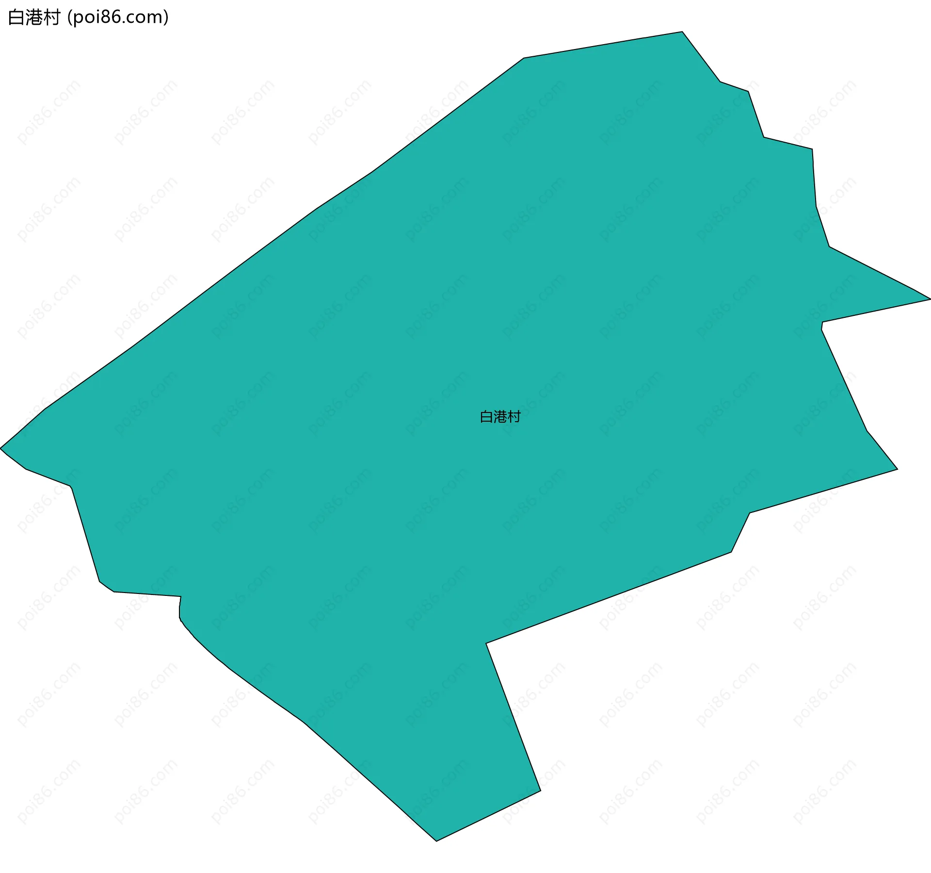 白港村边界地图