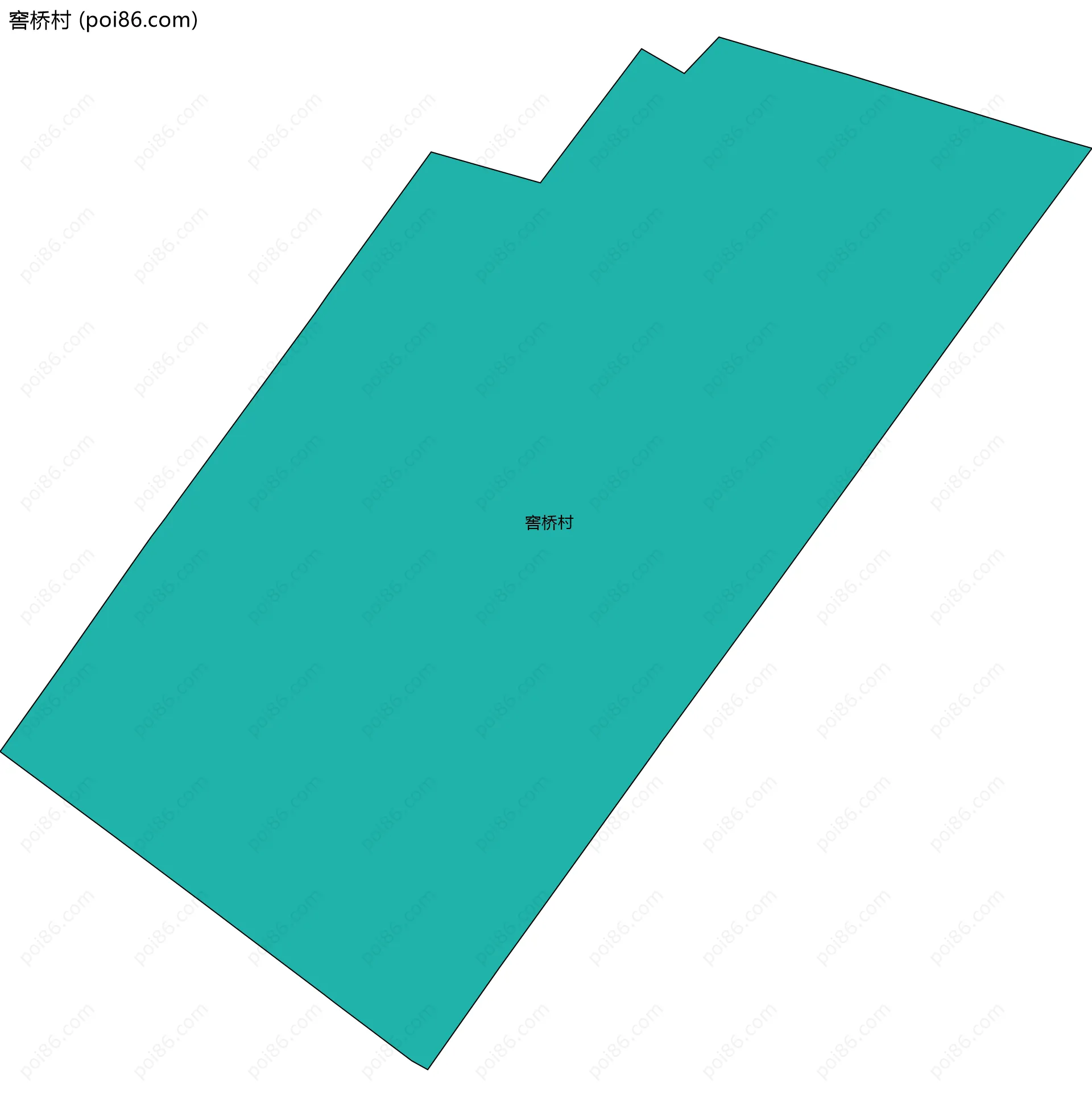 窖桥村边界地图