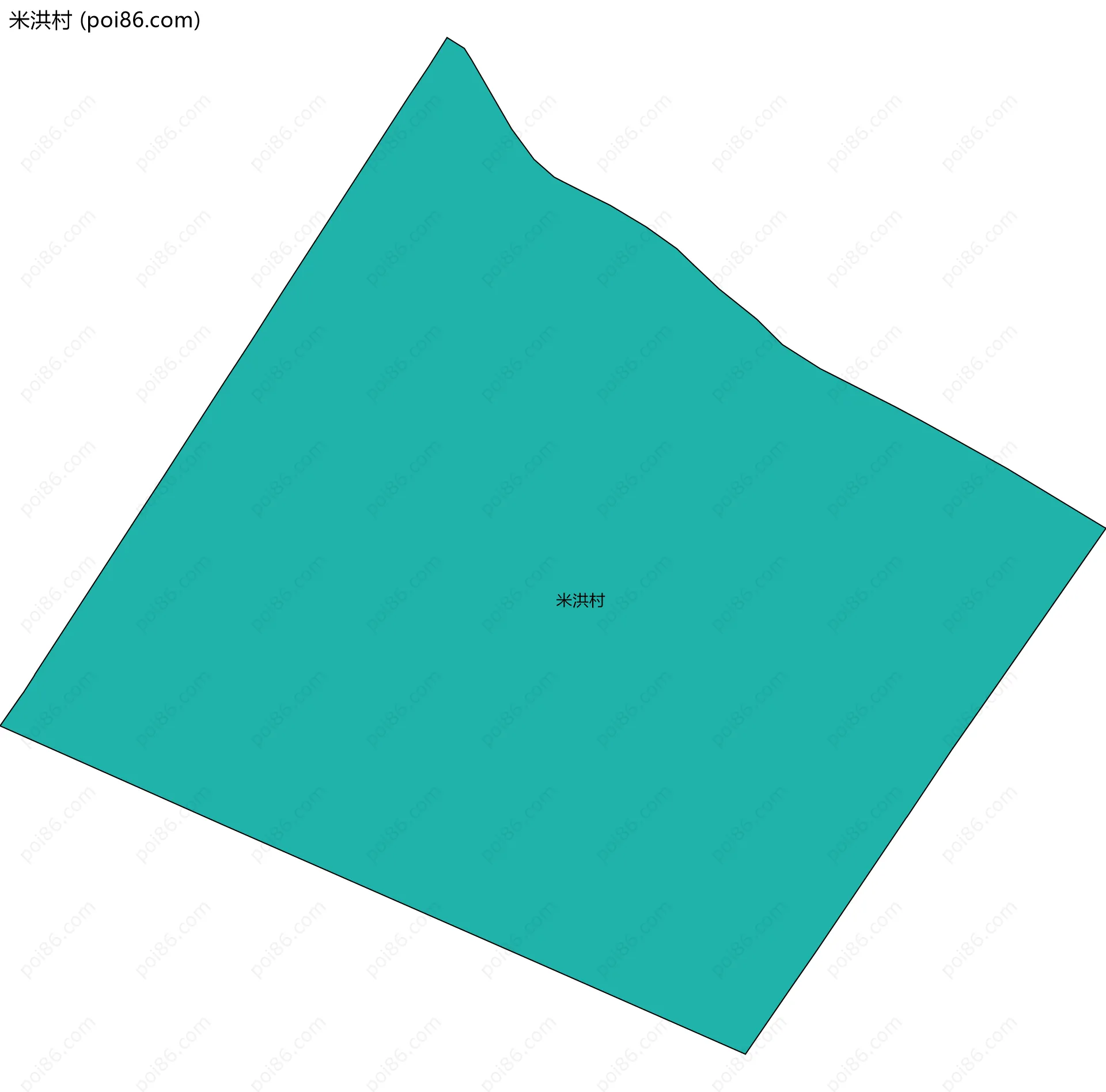 米洪村边界地图