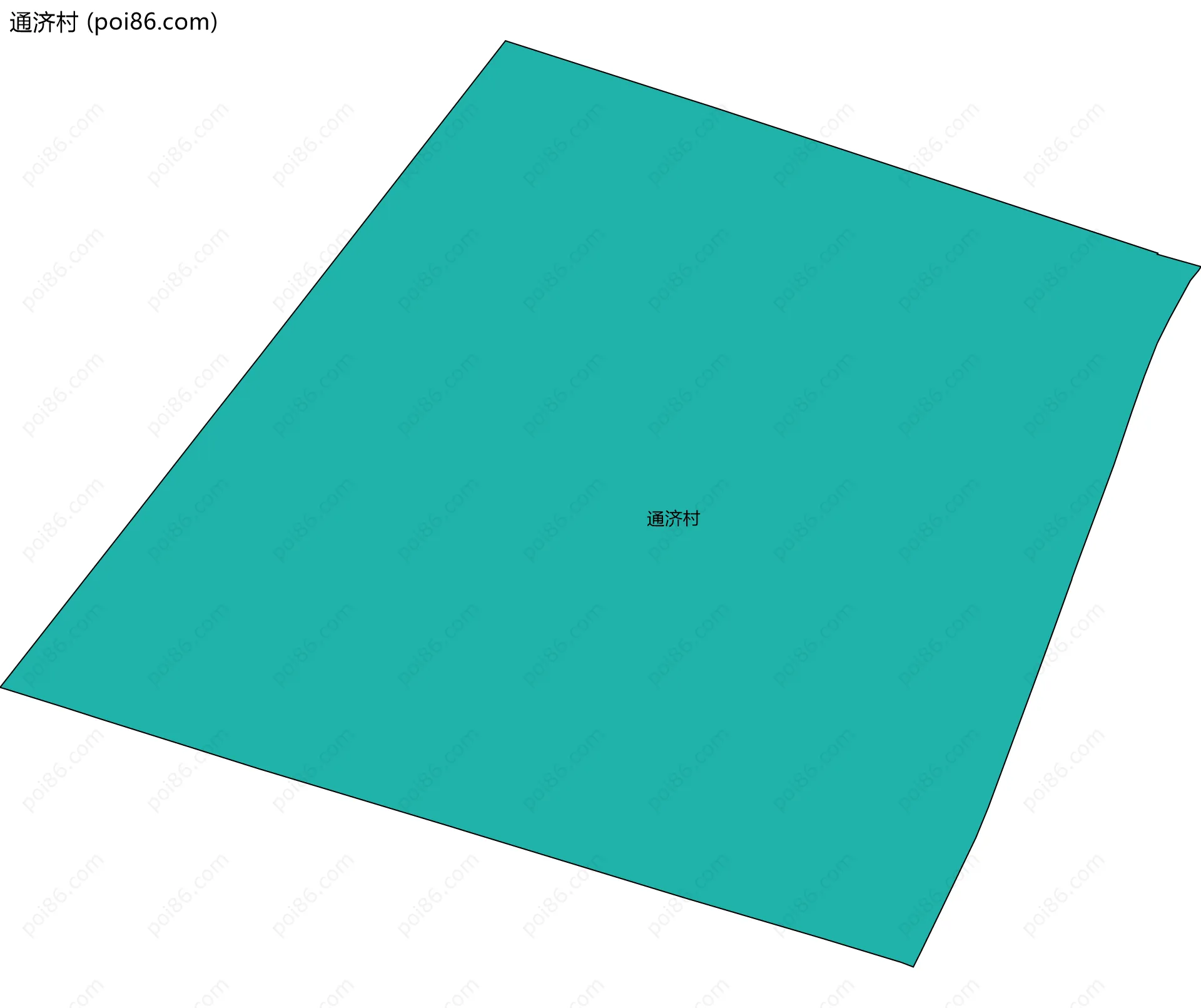 通济村边界地图