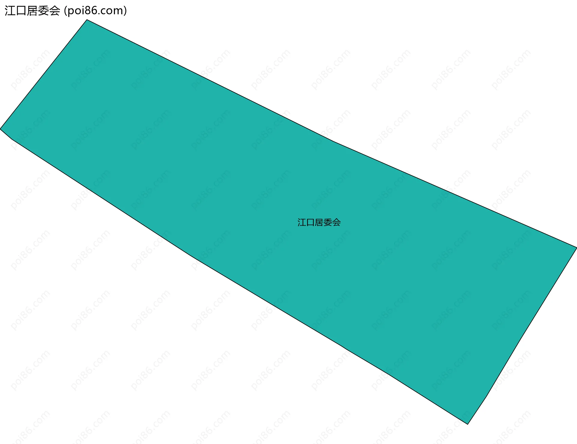 江口居委会边界地图
