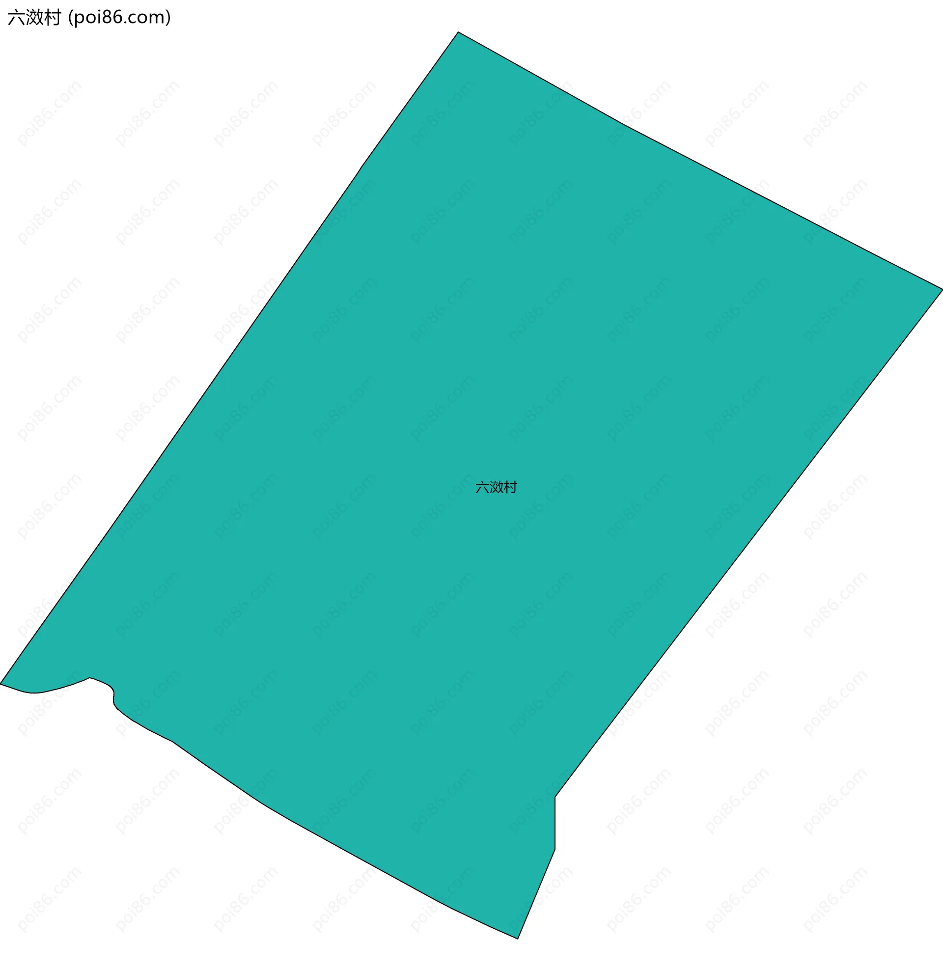 六滧村边界地图