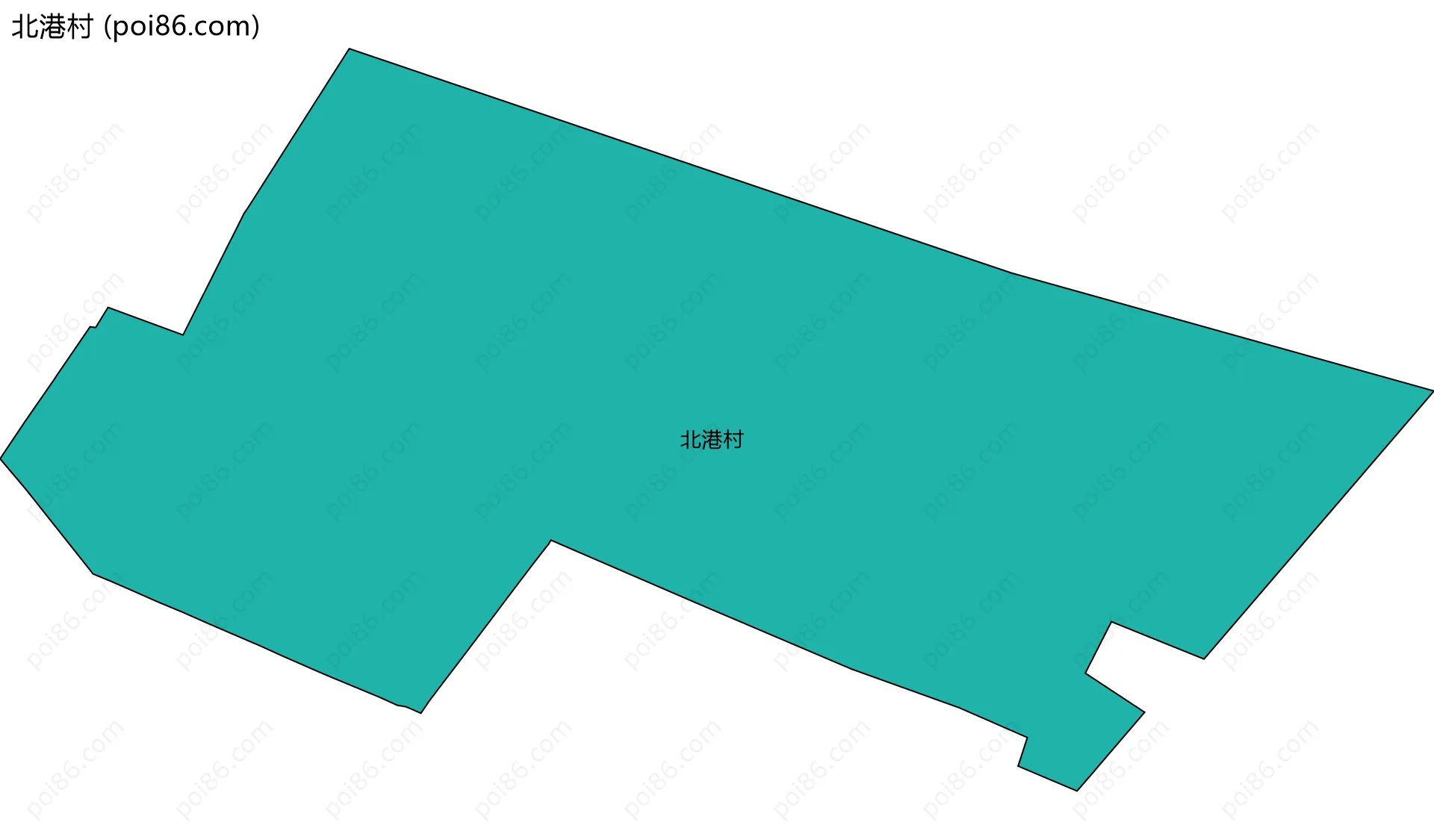 北港村边界地图