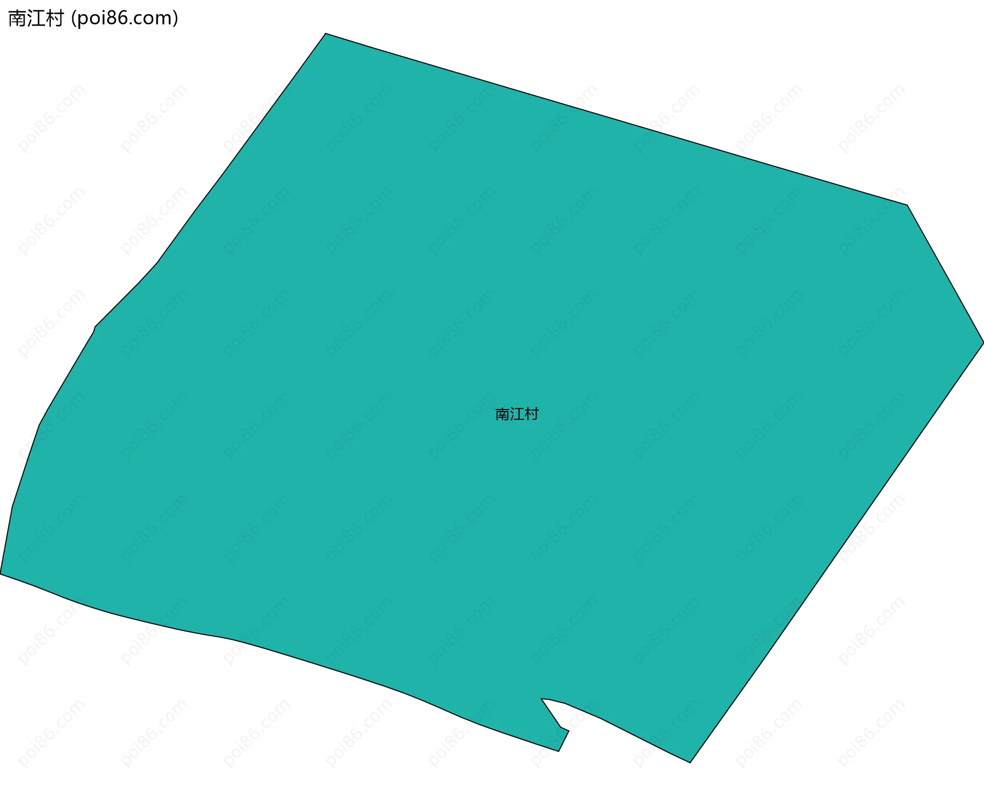 南江村边界地图