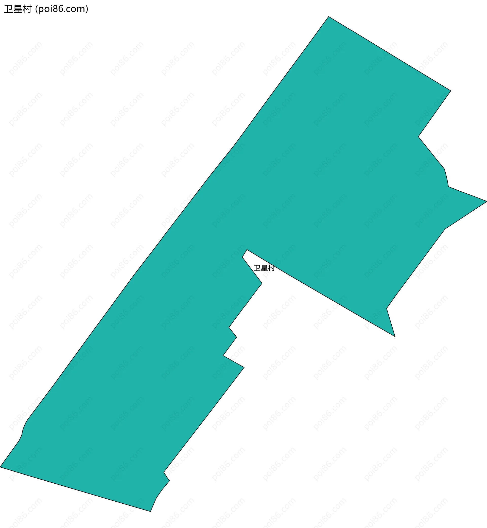 卫星村边界地图